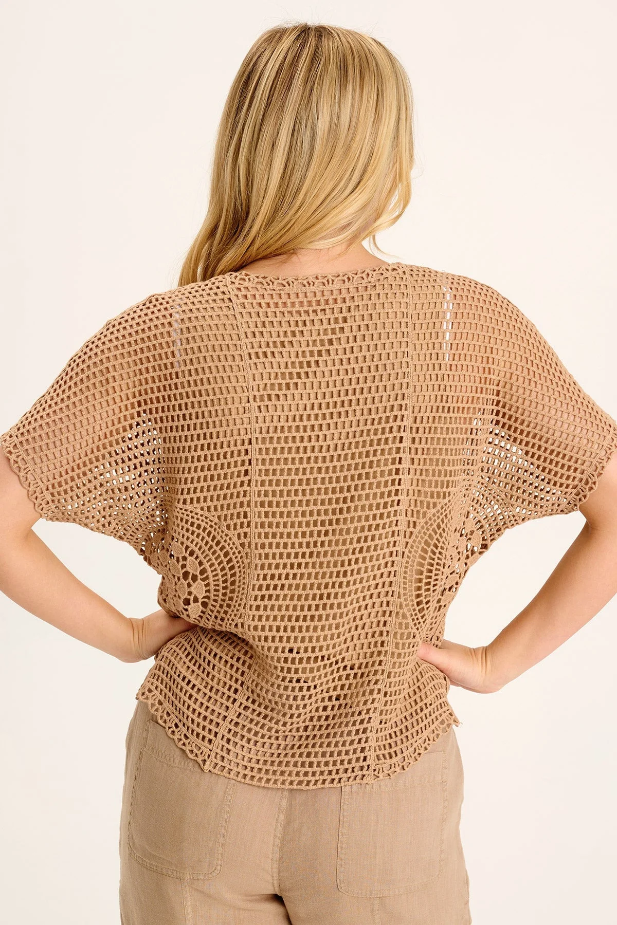 Centre Crochet Layered Top - Shopern