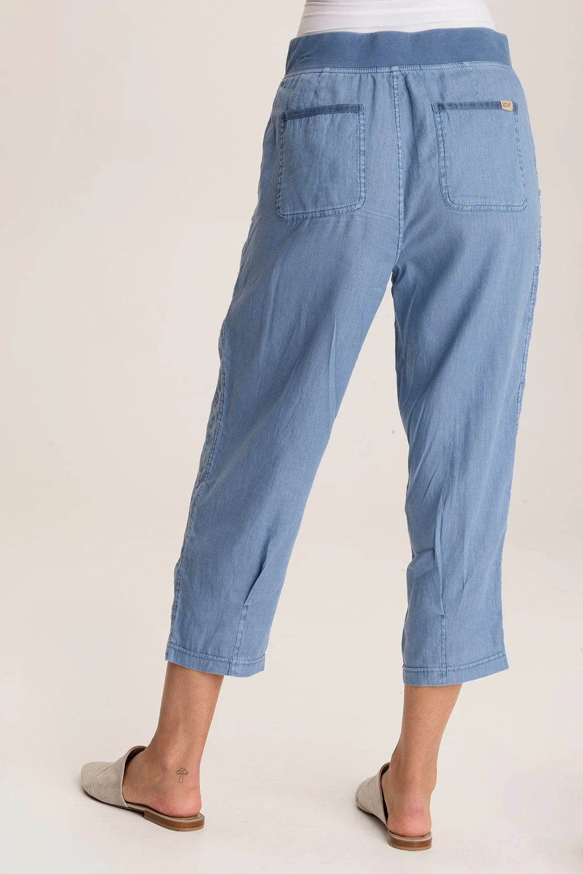 Camden Linen Tapered Crop Pant - Shopern