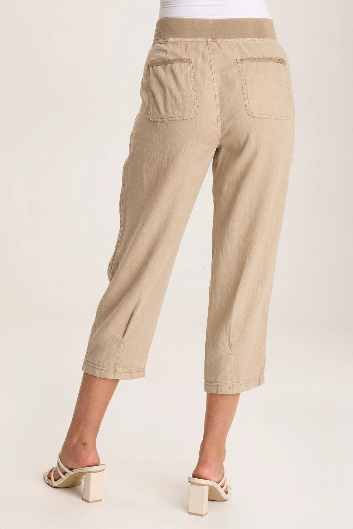 Camden Linen Tapered Crop Pant - Shopern