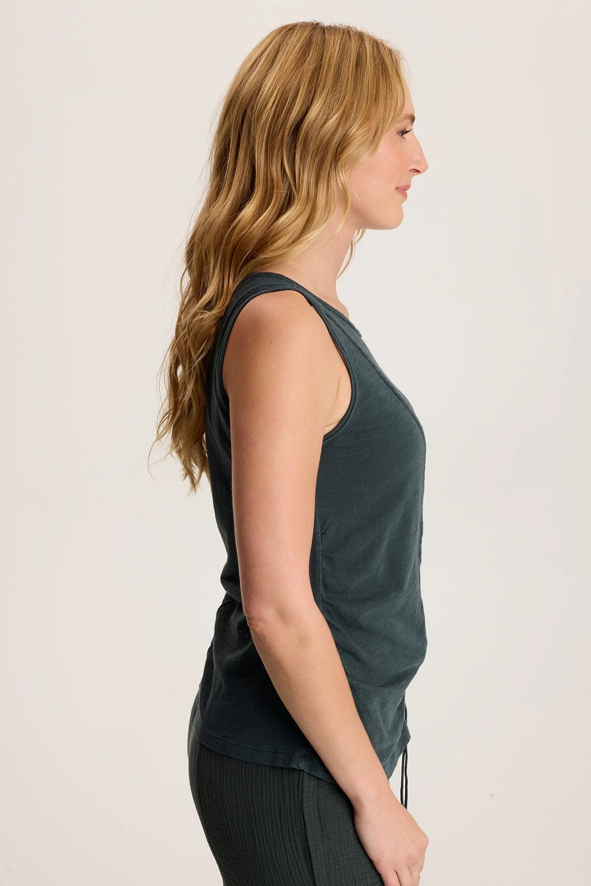 Sherwin Scoop Neck Cinchable Tank - Shopern