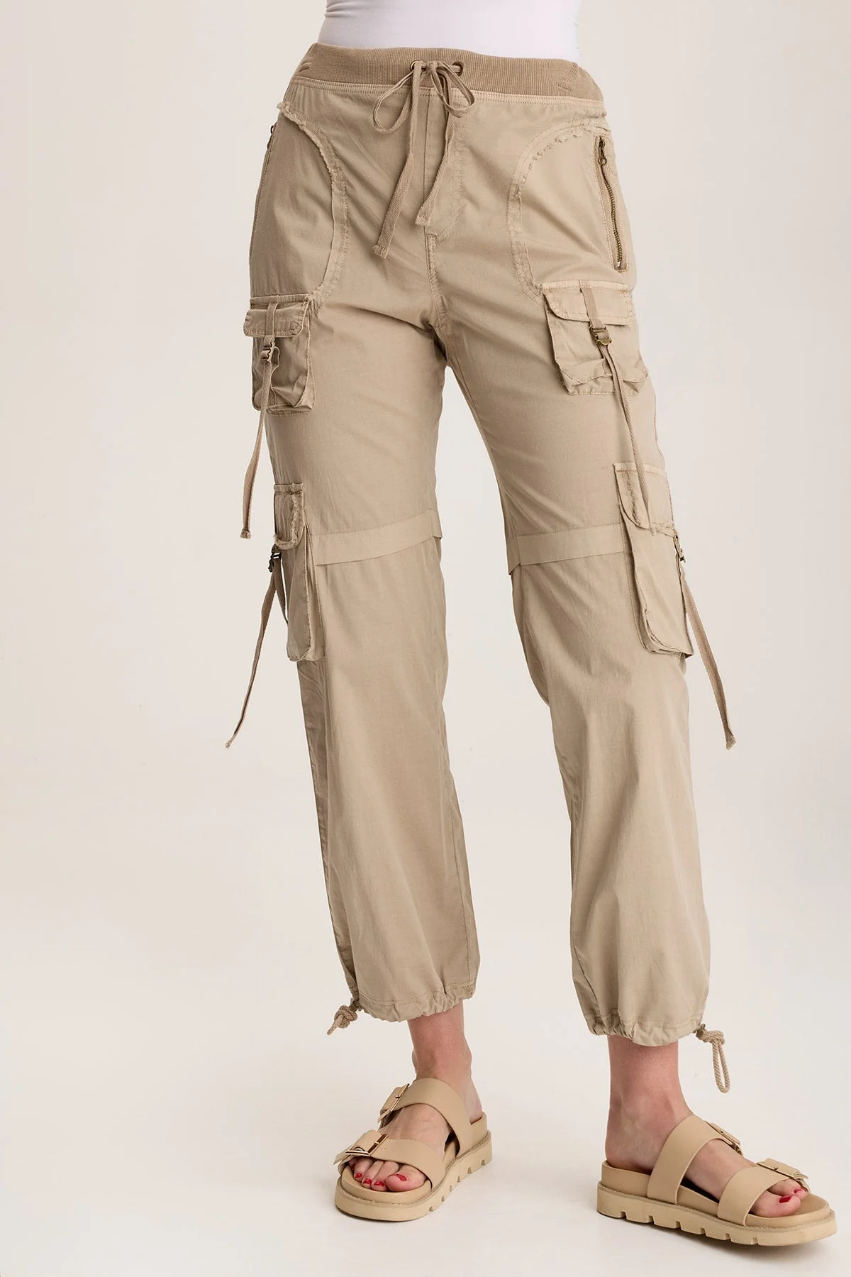 Jillit Poplin Cargo Jogger Crop Pant - Shopern