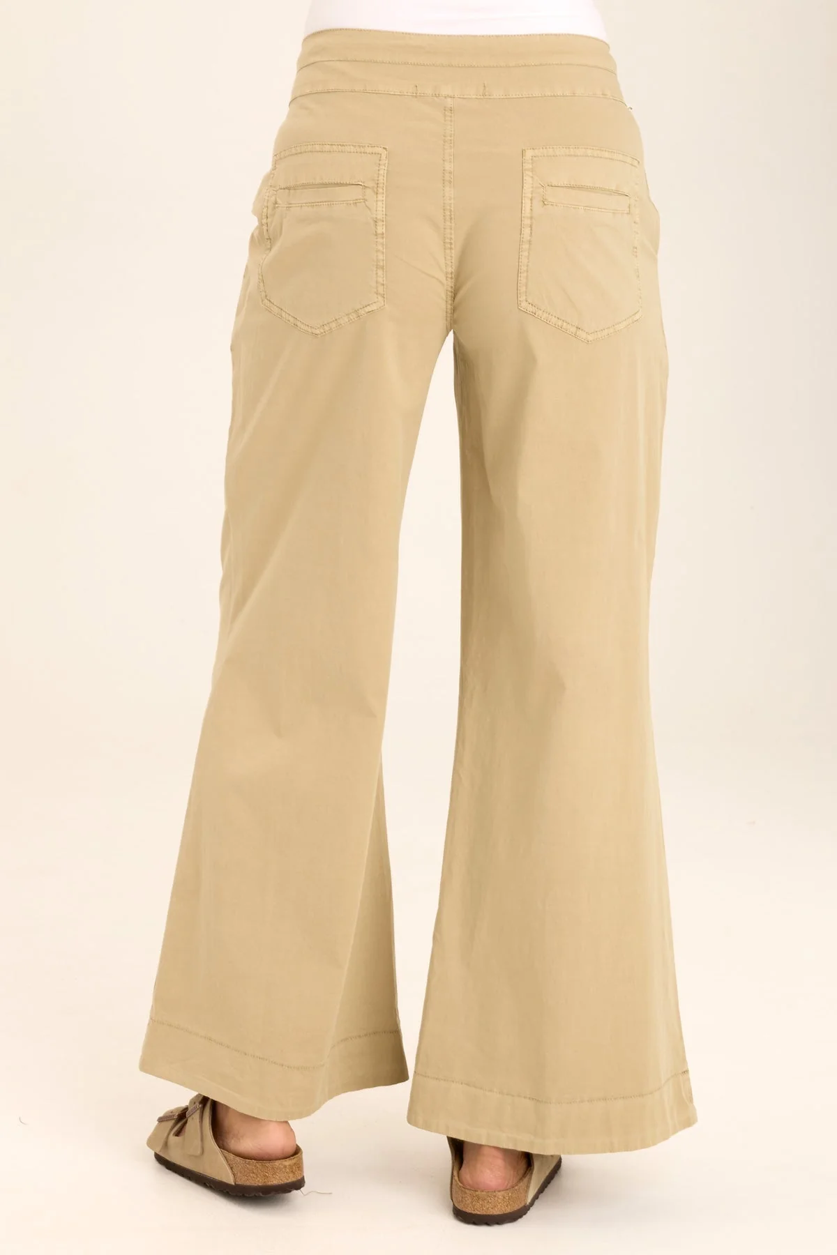 Rebecca Stretch Poplin Pleated Pant - Shopern