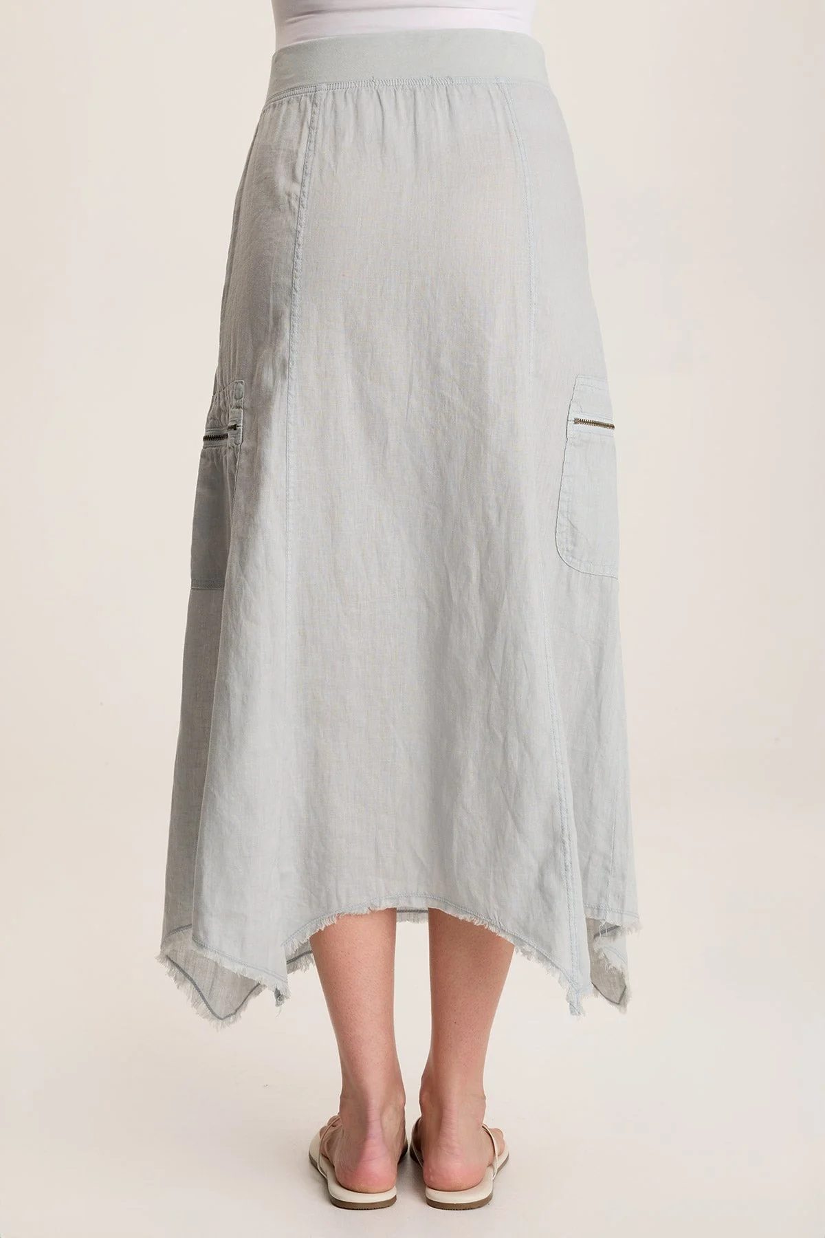 Doak Skirt with Sharkbite Hem and Cargo Pockets - Shopern