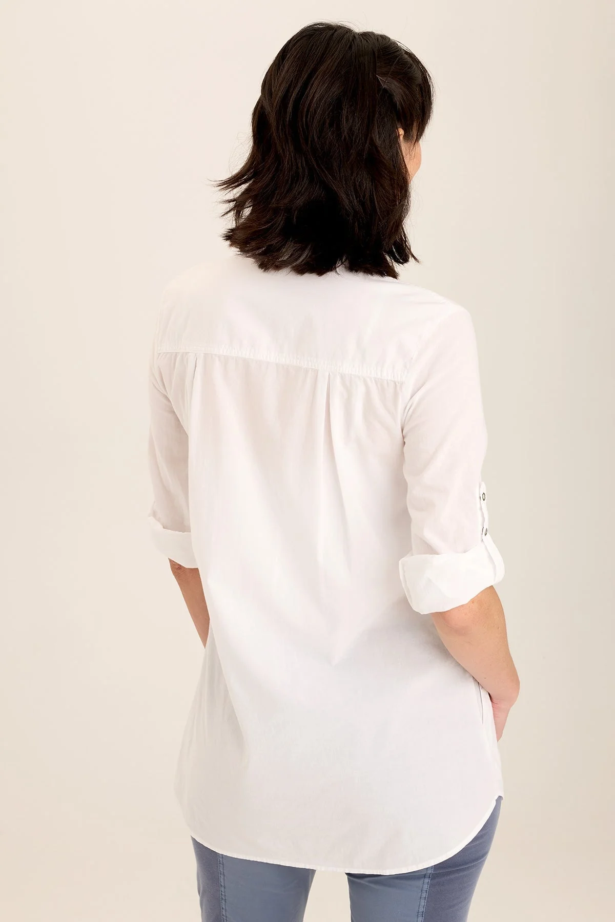 Reporter Soft Voile Button-Down Blouse - Shopern