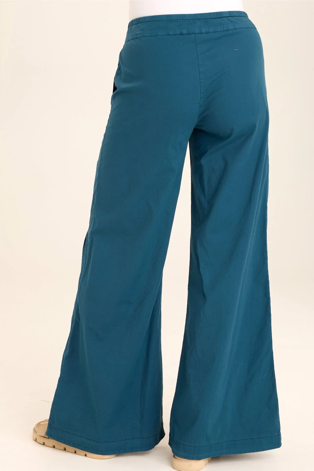 Tiered Wide Leg Drawstring Flare Ruched Pant - Shopern