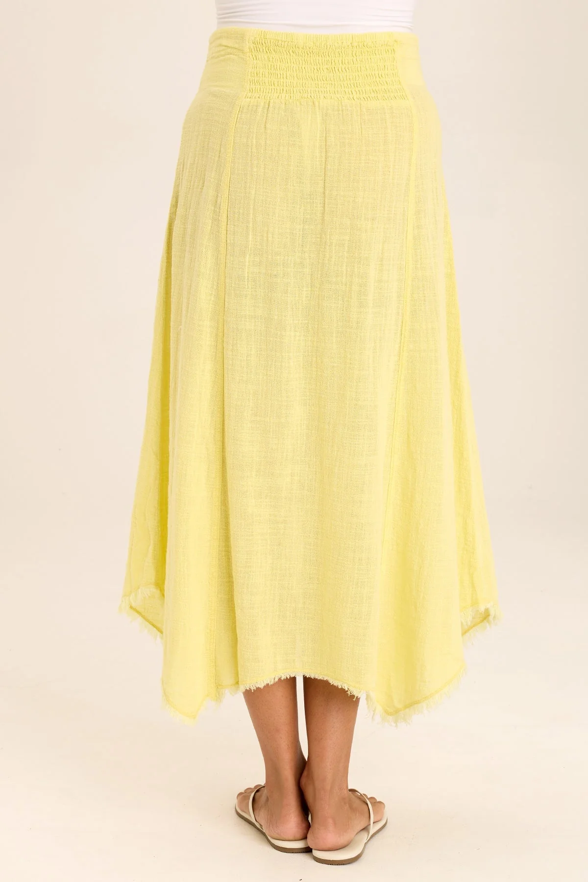 Zuri Gauze Handkerchief Casual Midi Skirt - Shopern