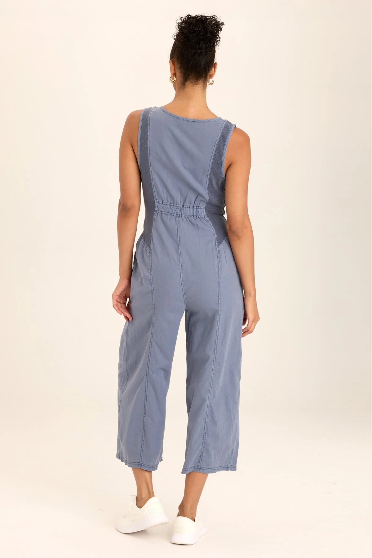 Macgowan Linen Cargo Tank Jumpsuit - Shopern