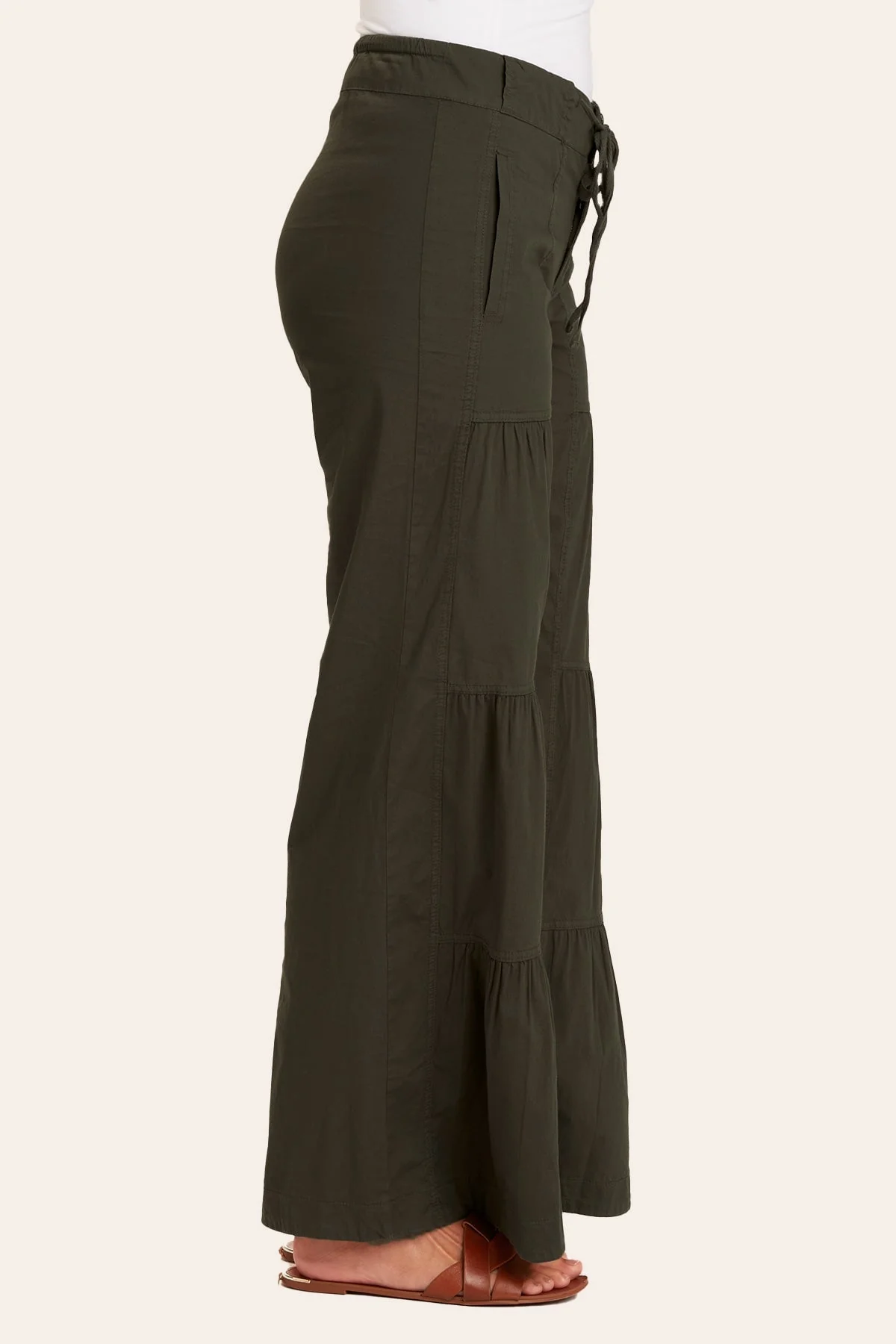 Terraced Wide Leg Pant - Shopern