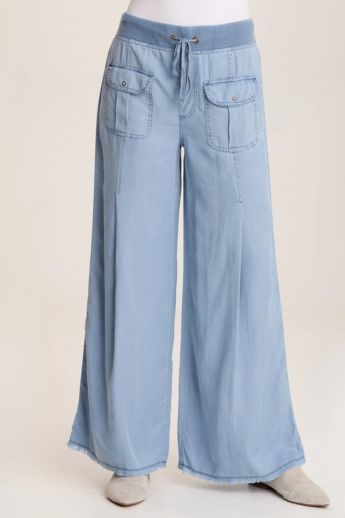 Loen Twill Wide Leg Pant - Shopern