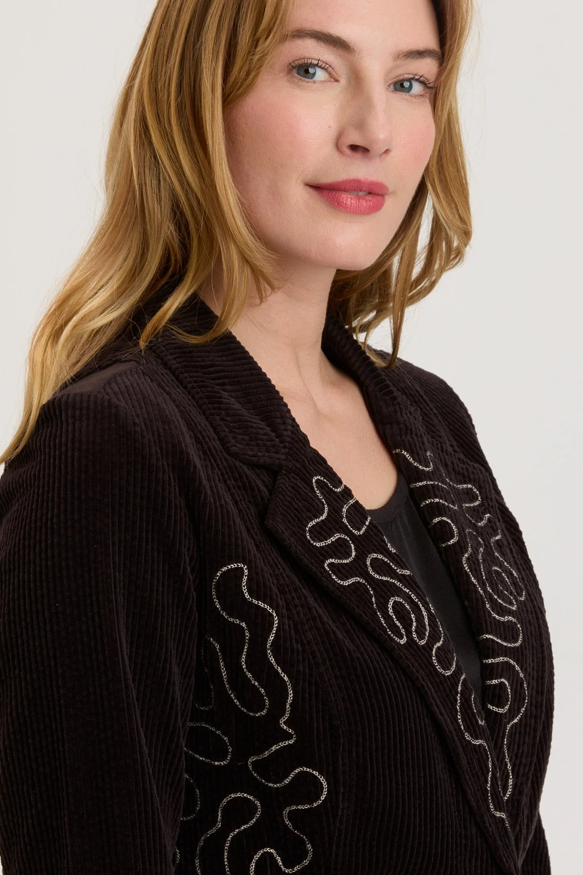 Seema Embroidered Long Coat - Shopern