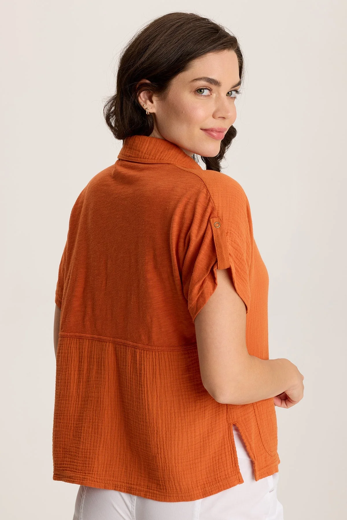 Anders Short Sleeve Collared Top - Shopern