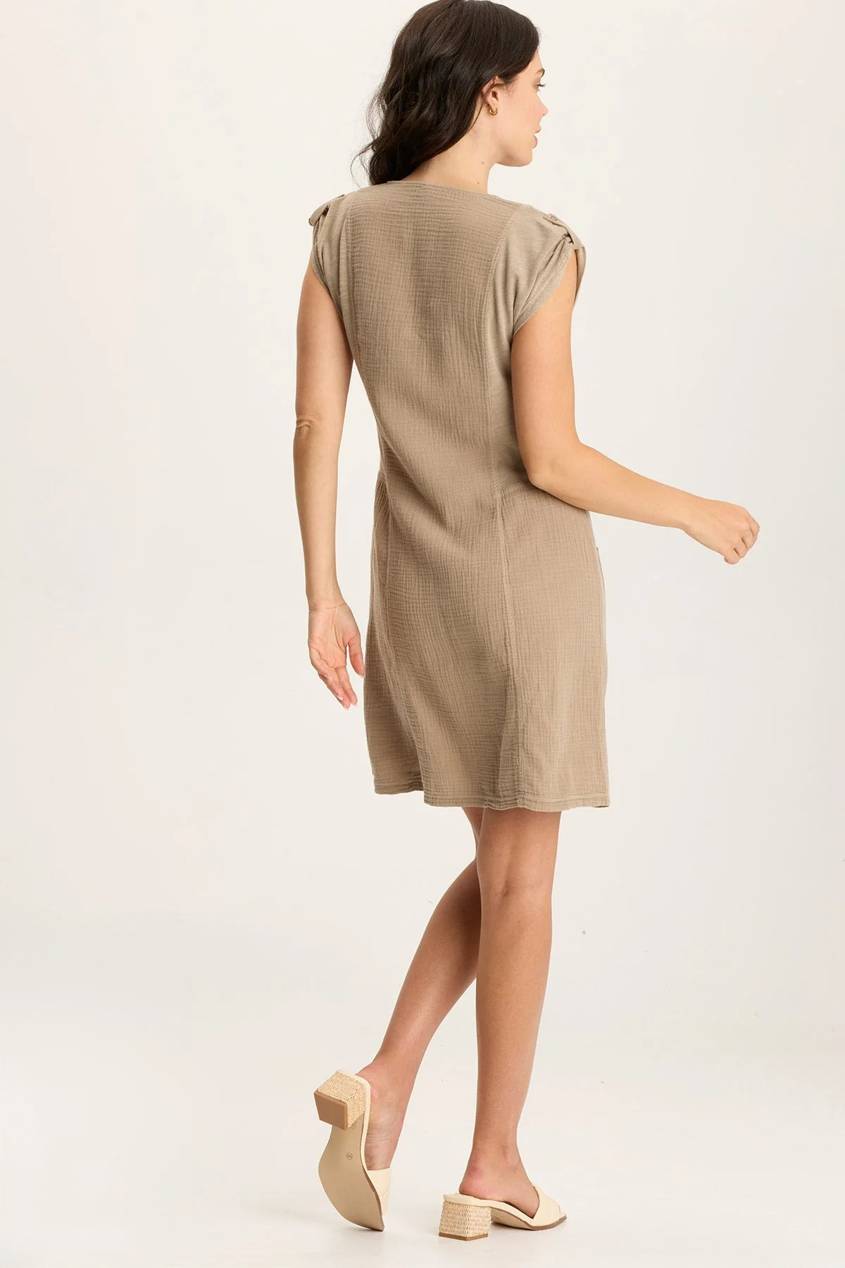 Crevin Lounge Dress in Plush Double Gauze - Shopern