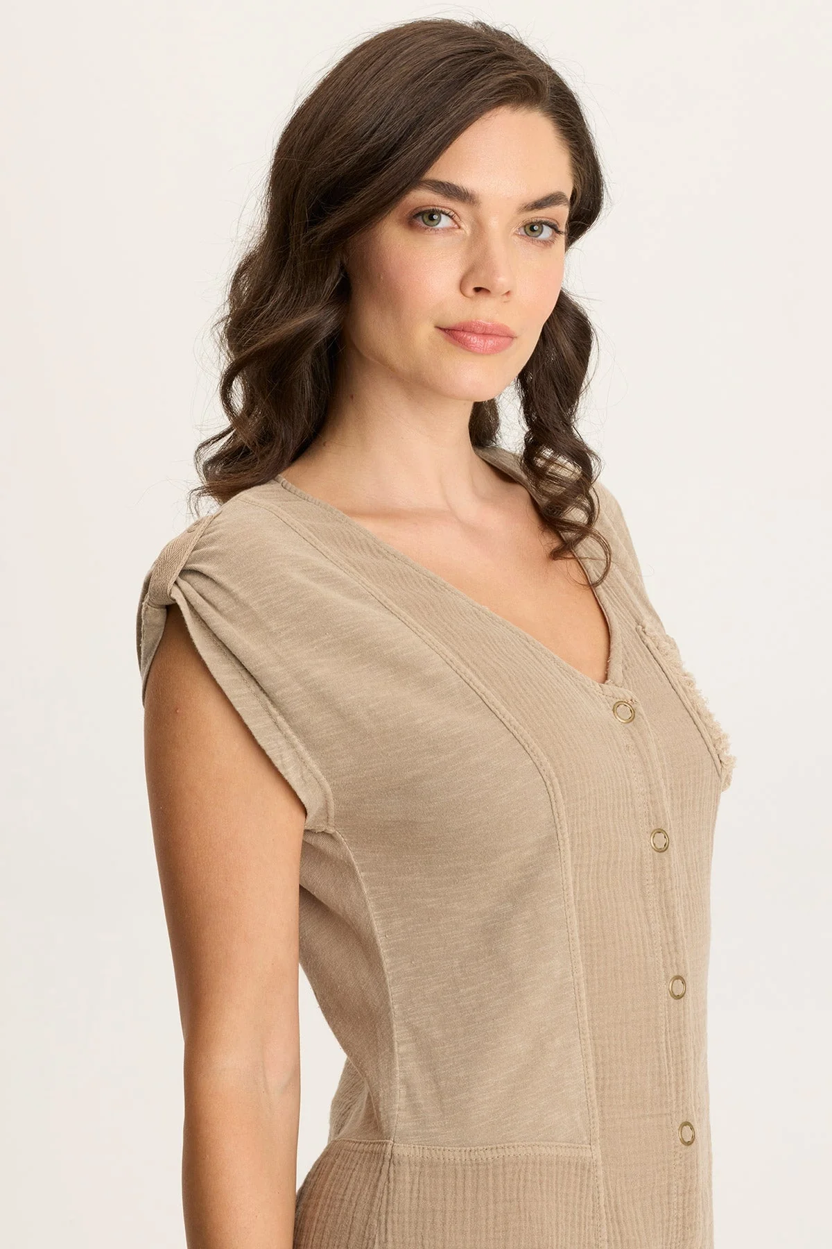 Crevin Lounge Dress in Plush Double Gauze - Shopern