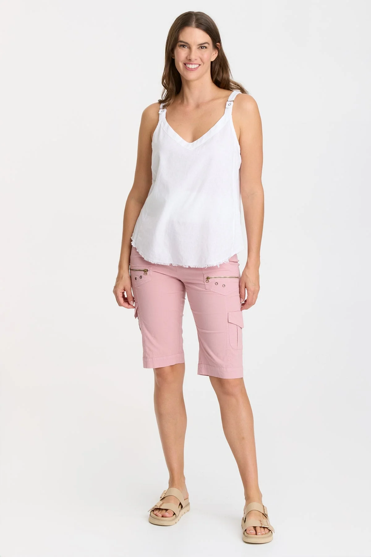 Linen Theroux Tank - Shopern
