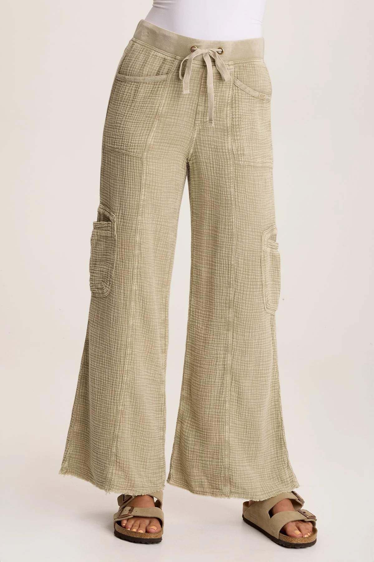Rizal Gauze Pocket Flare Pant - Shopern