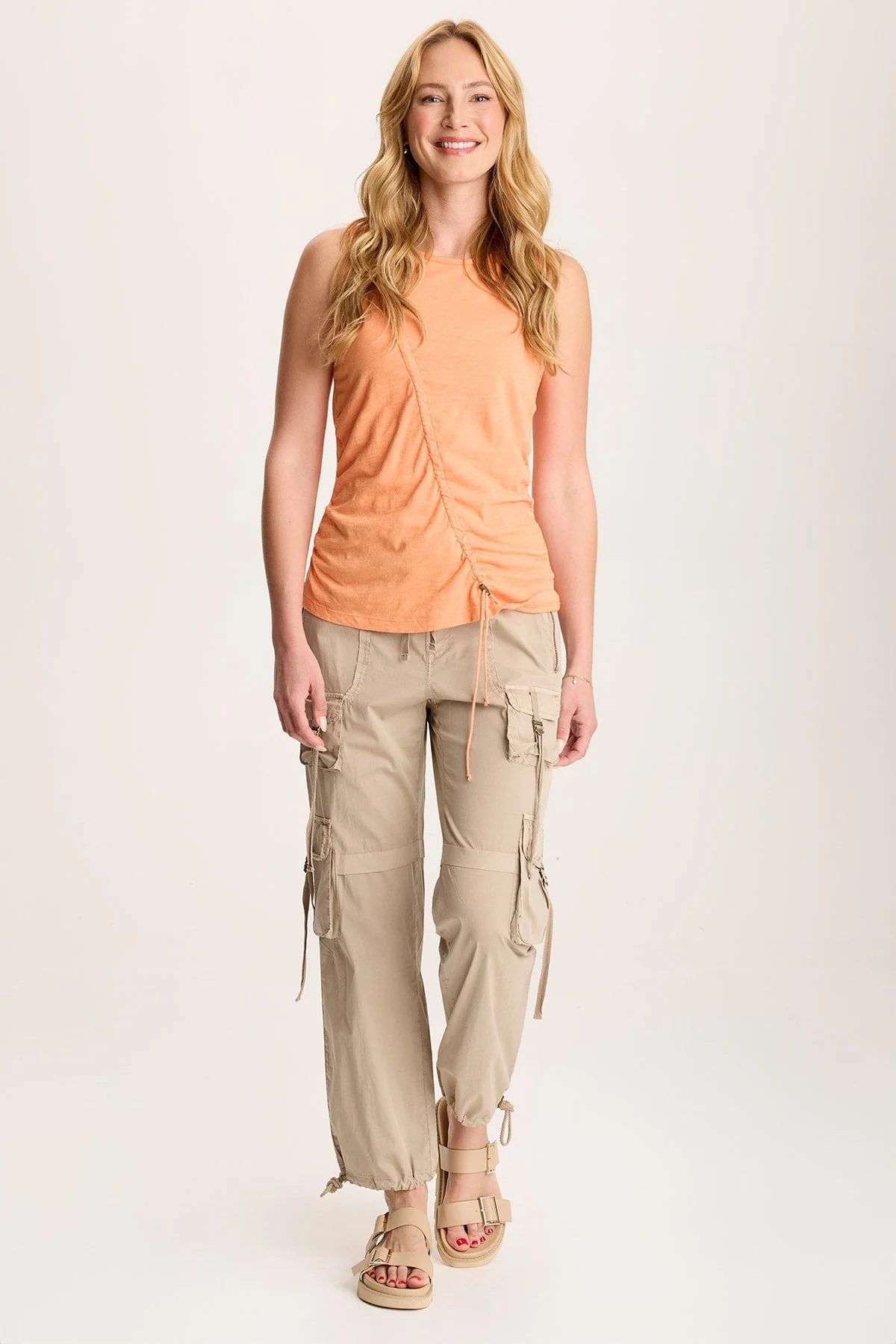 Sherwin Scoop Neck Cinchable Tank - Shopern