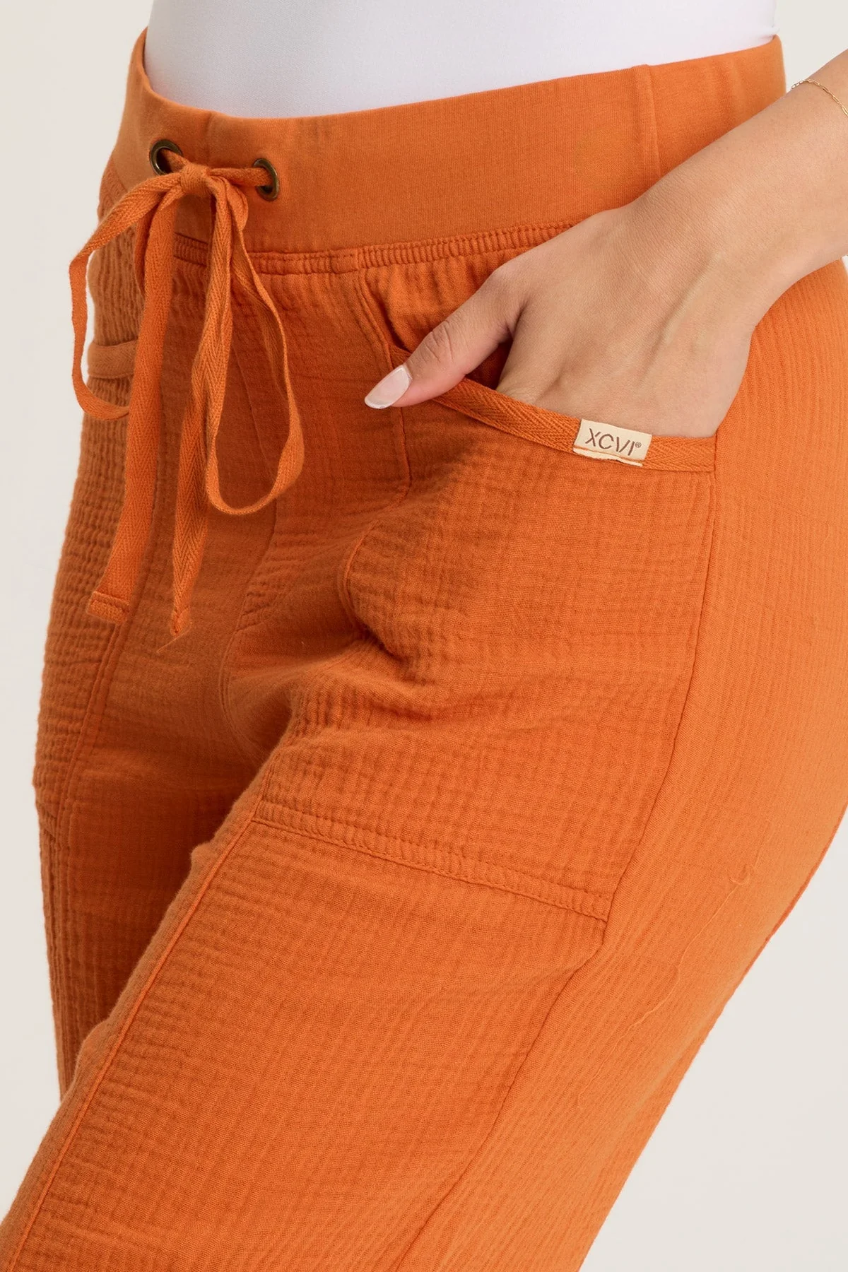 Rizal Gauze Pocket Flare Pant - Shopern