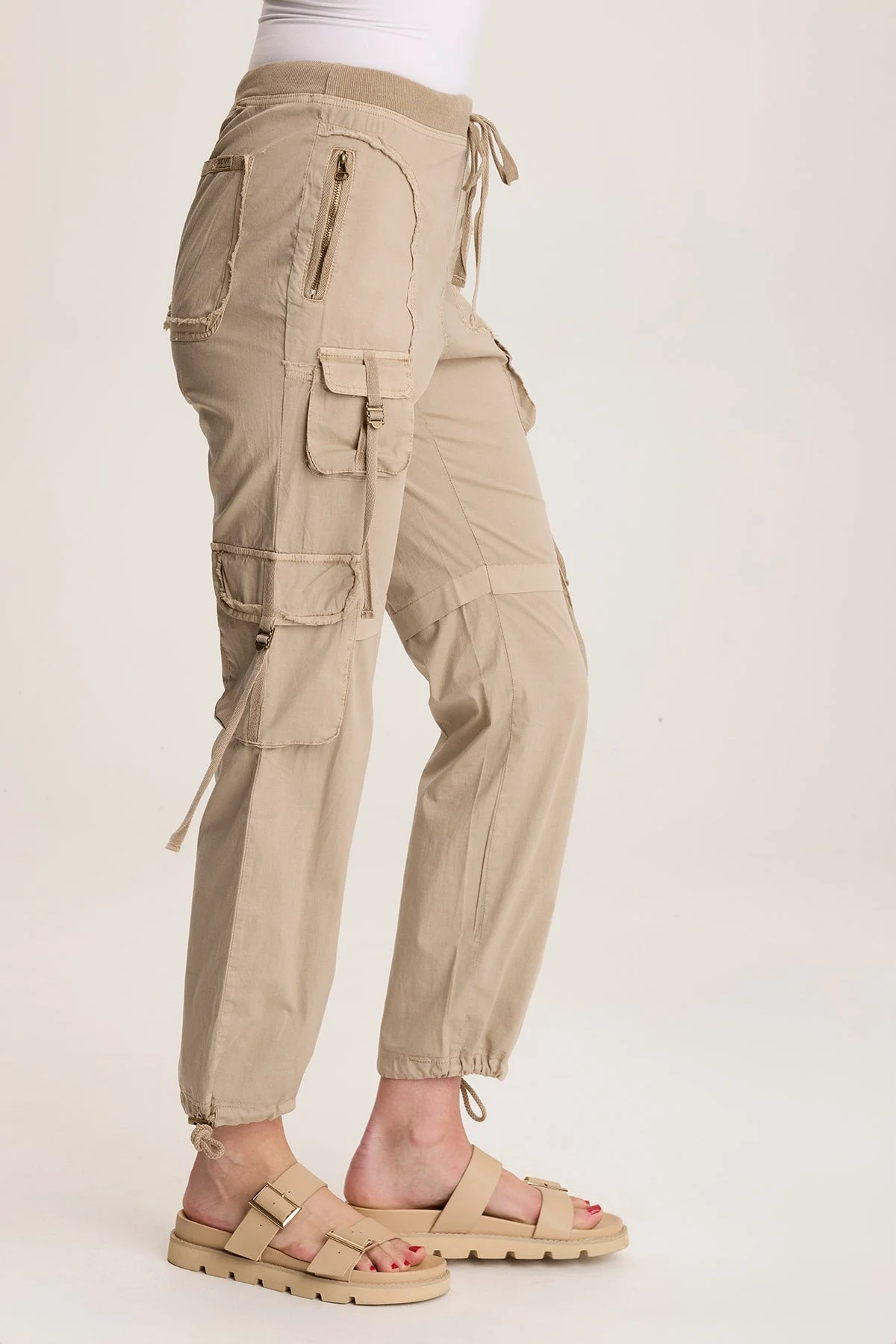 Jillit Poplin Cargo Jogger Crop Pant - Shopern