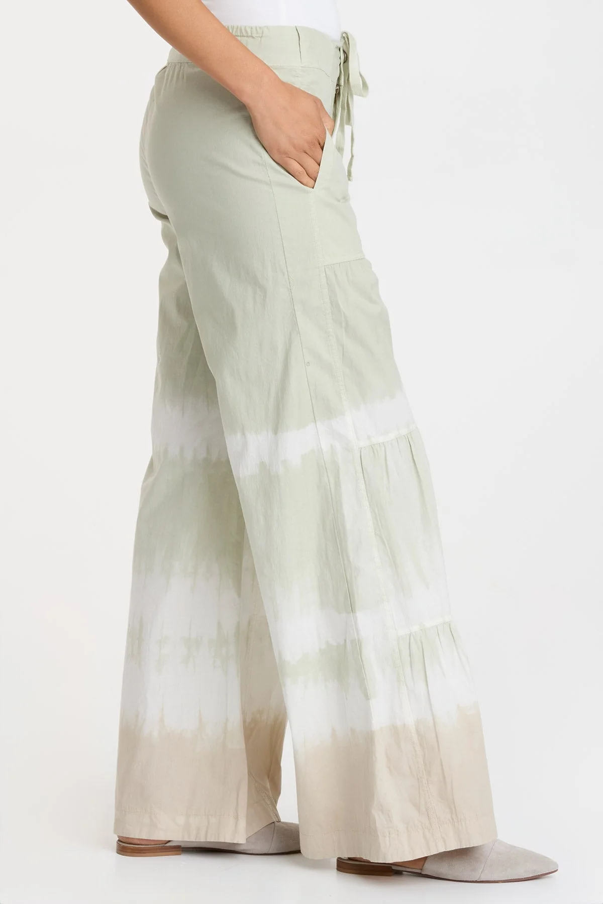 Terraced Wide Leg Pant - Shopern