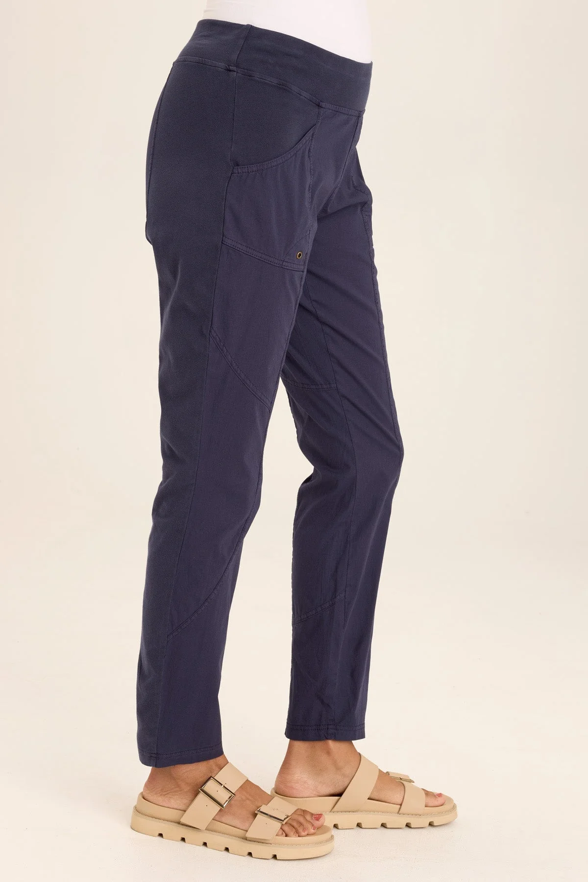 Dalia Slim Stretch Poplin Pant - Shopern