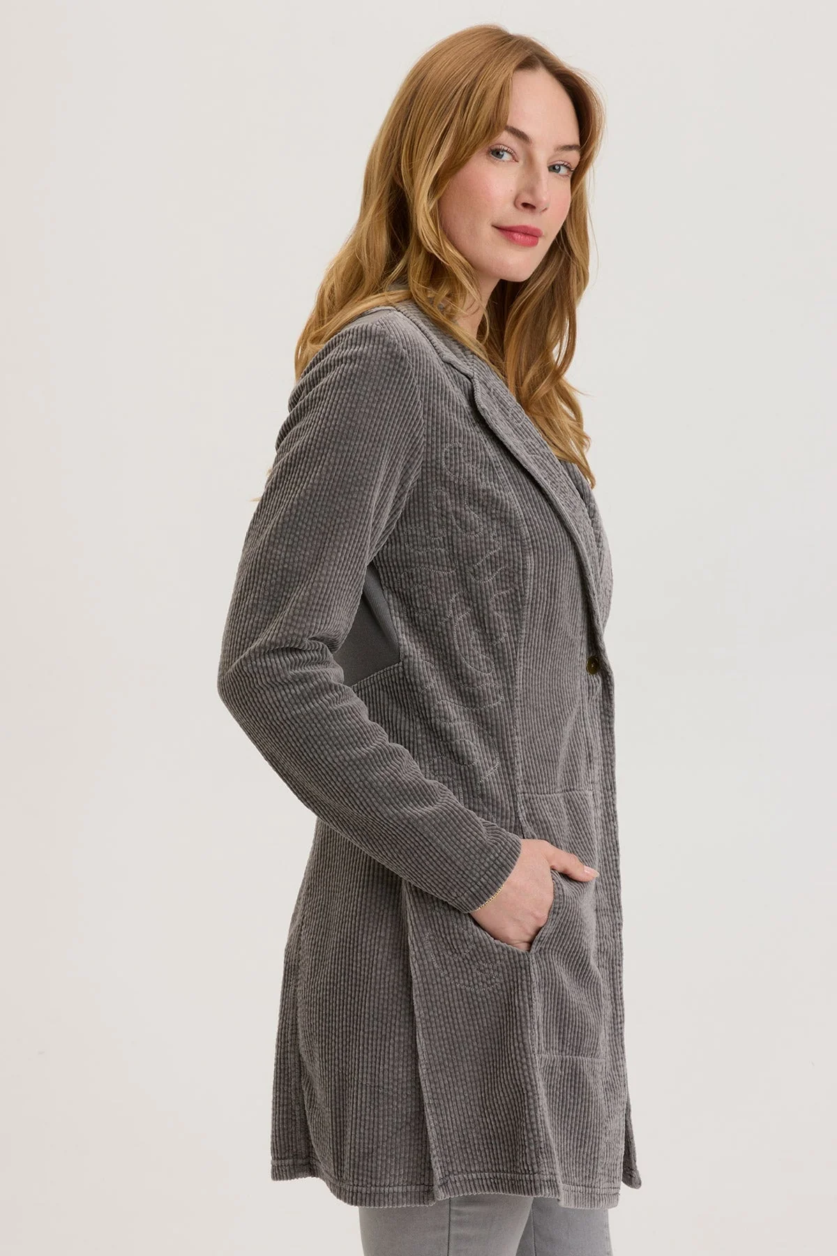 Seema Embroidered Long Coat - Shopern