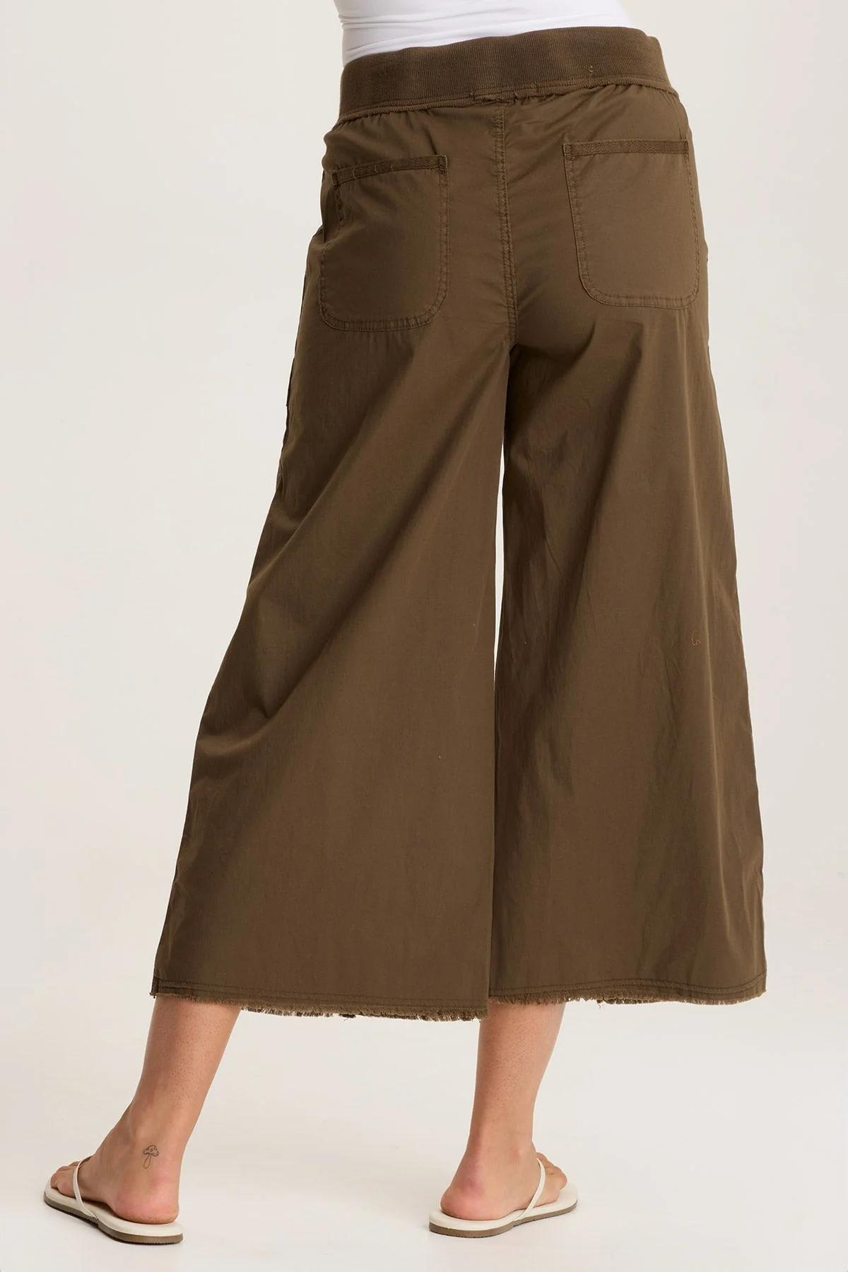 Seaver Poplin Wide Leg Crop Pant - Shopern