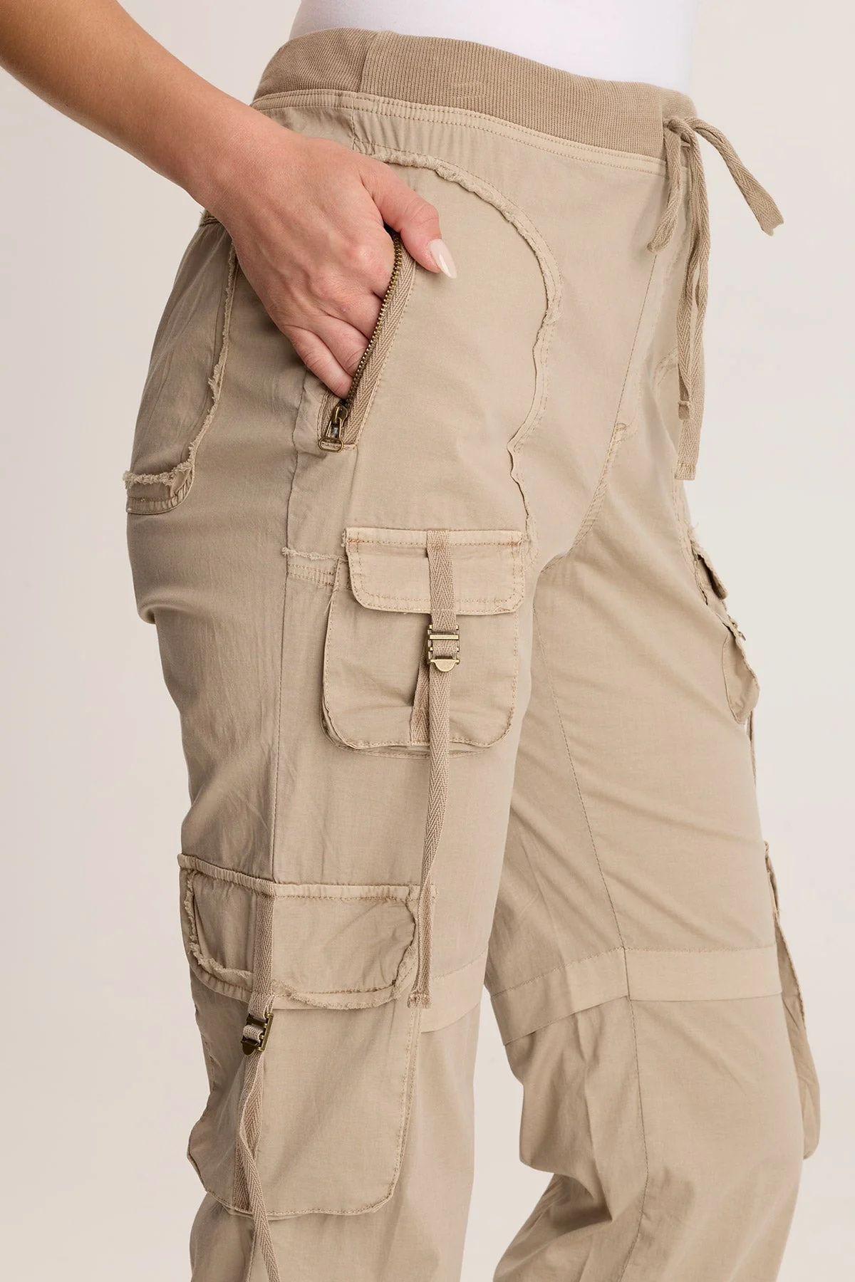 Jillit Poplin Cargo Jogger Crop Pant - Shopern