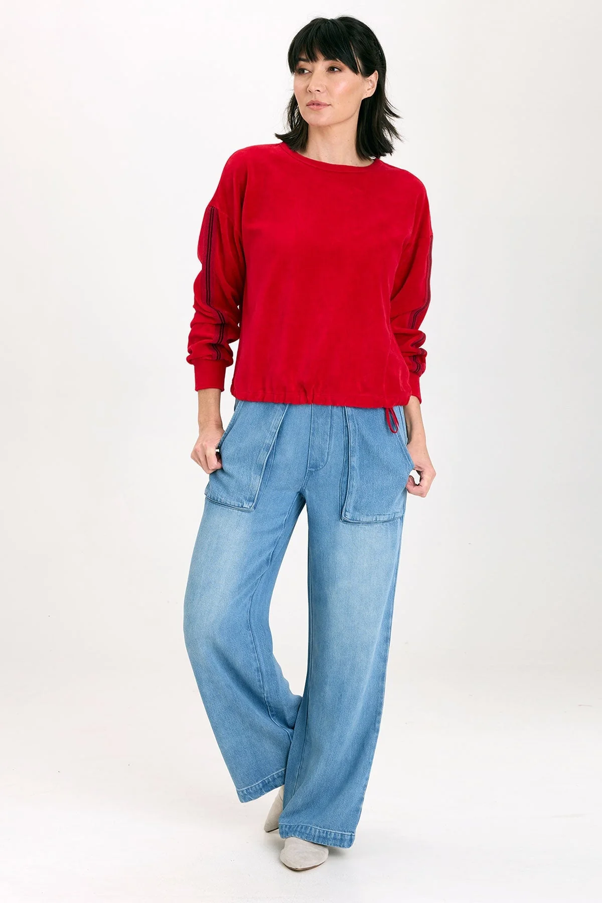 Rugby Stripe Dottie Sweatshirt - Shopern