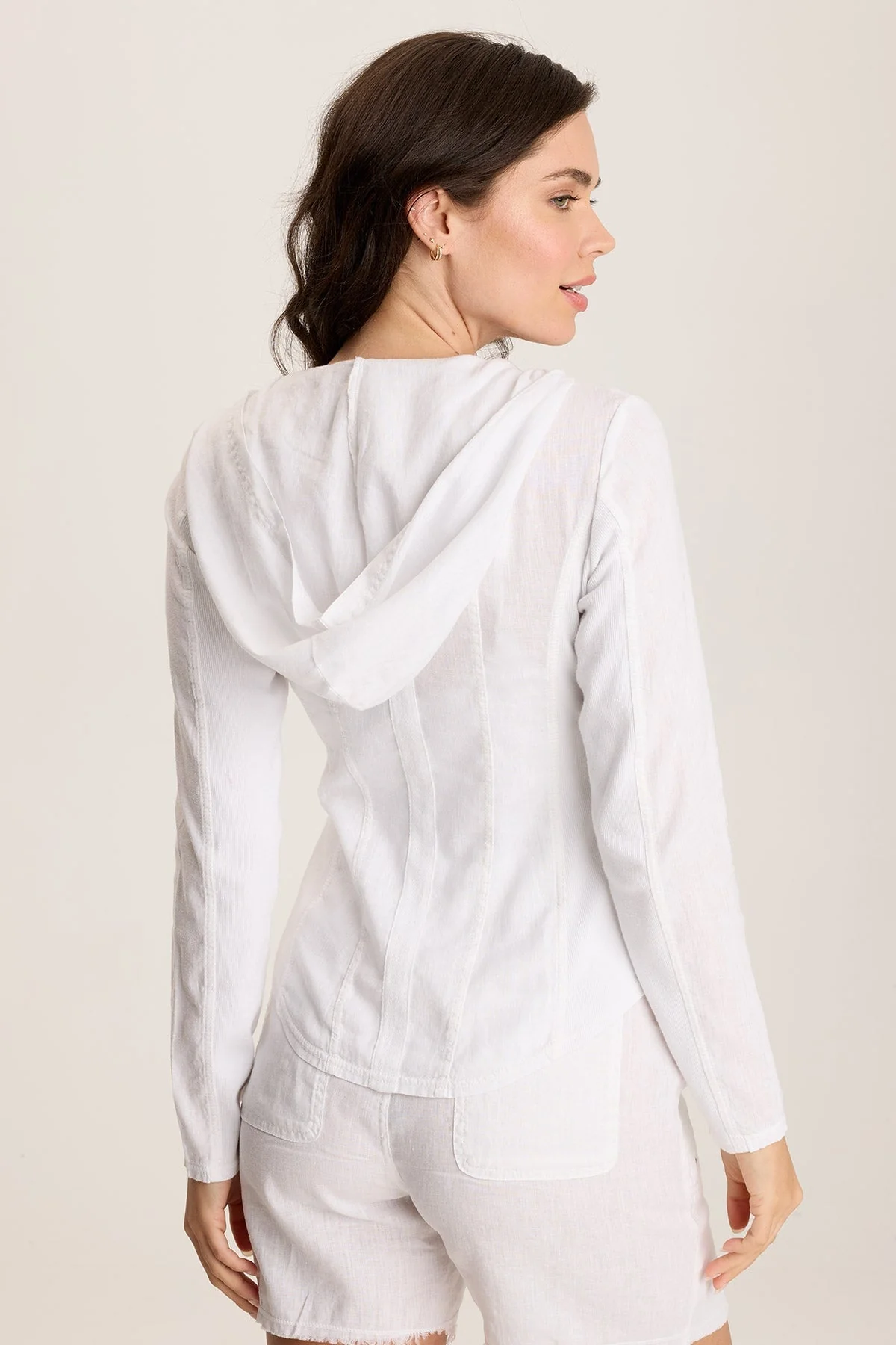 Balvino Linen Ruched Cord Jacket - Shopern