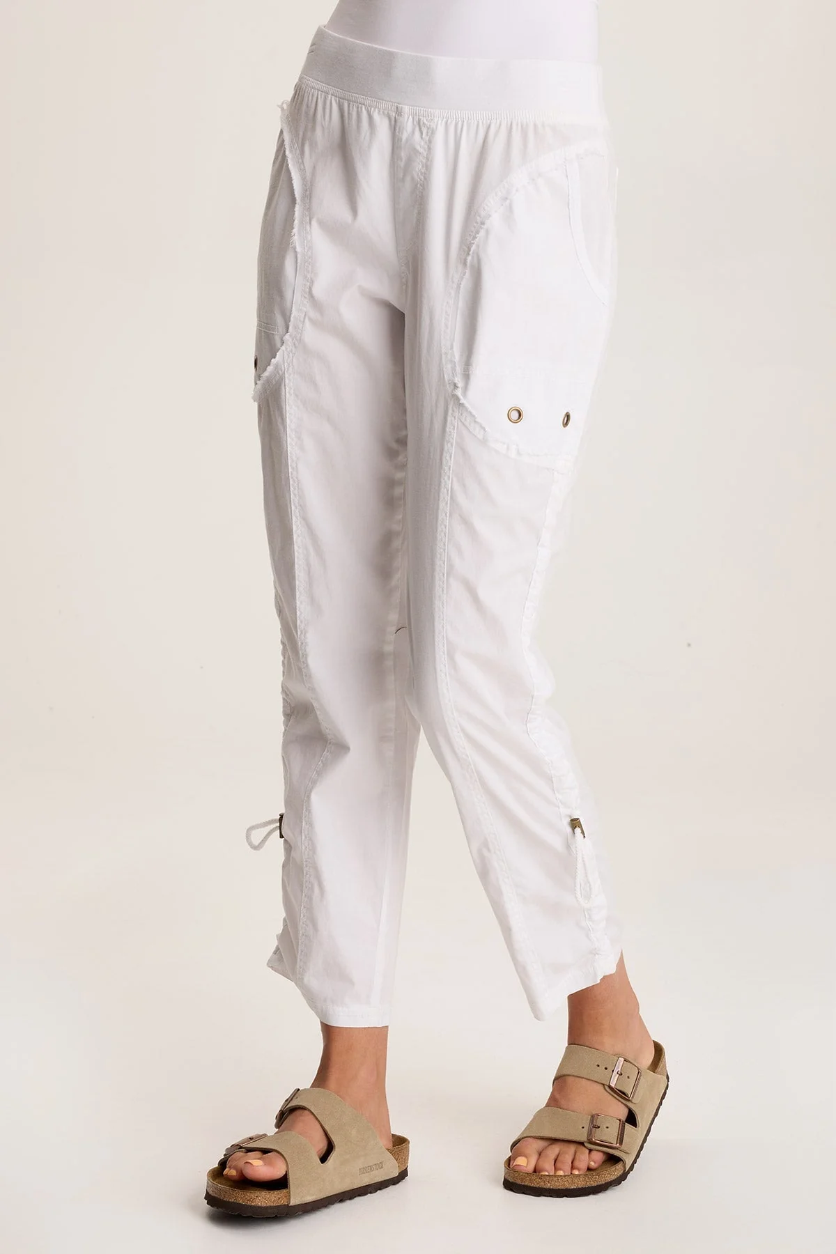 Otish Slim Poplin Crop - Shopern