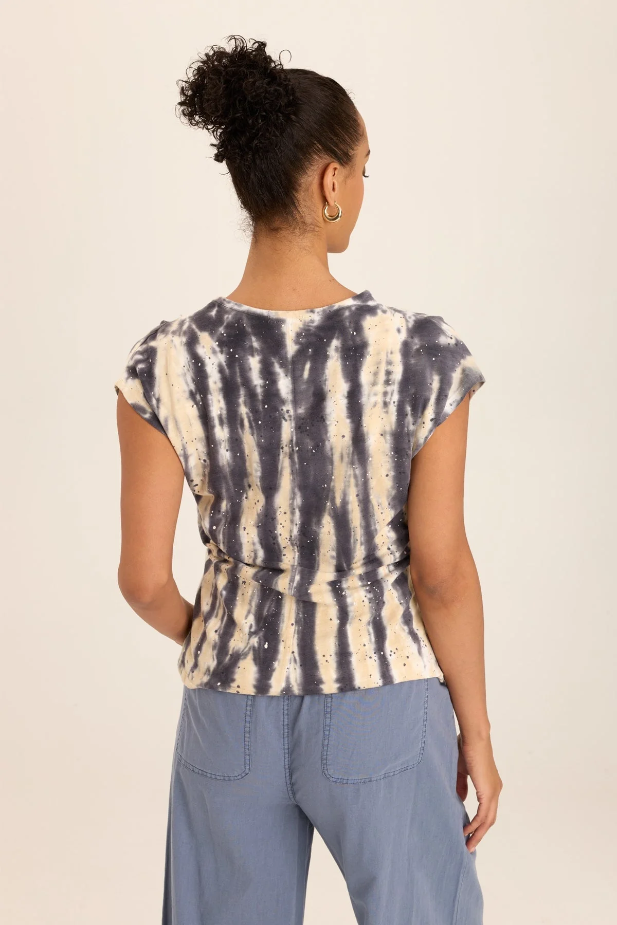 Arwen Soft  Jersey Mock Neck Tee - Shopern