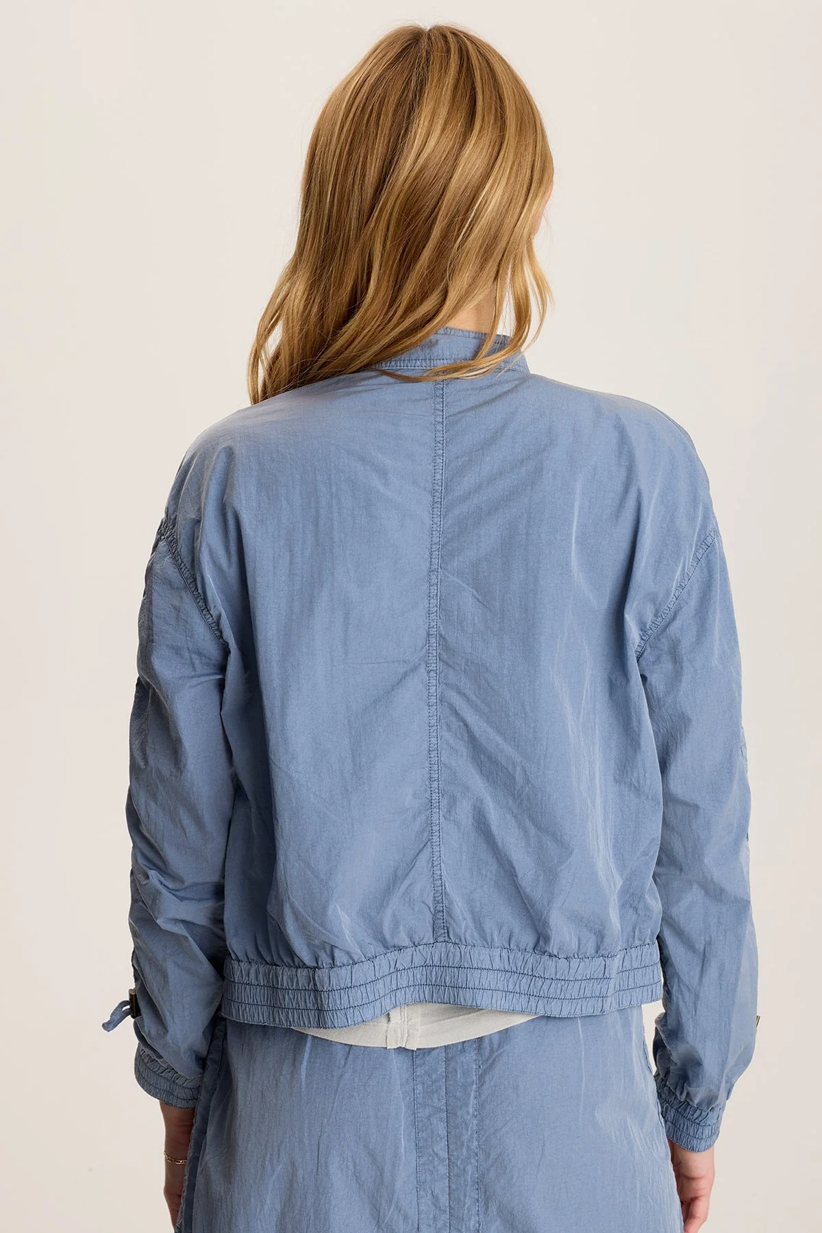 Burris Ruched Athletic Bomber Jacket - Shopern