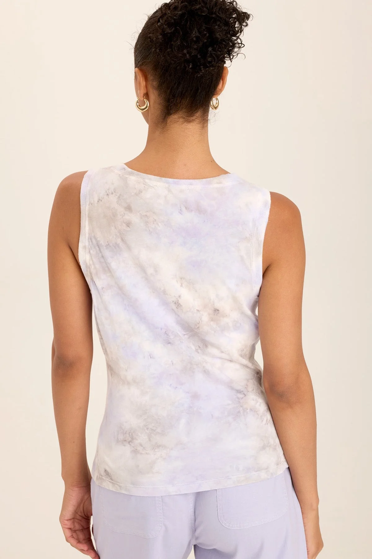 Rexel Jersey Rib Insert Shirred Tank - Shopern