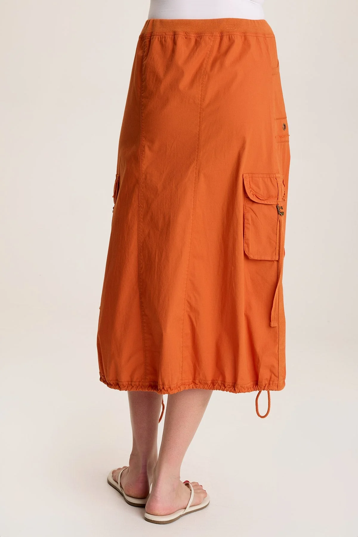 Castalina Poplin Cargo Midi Skirt - Shopern