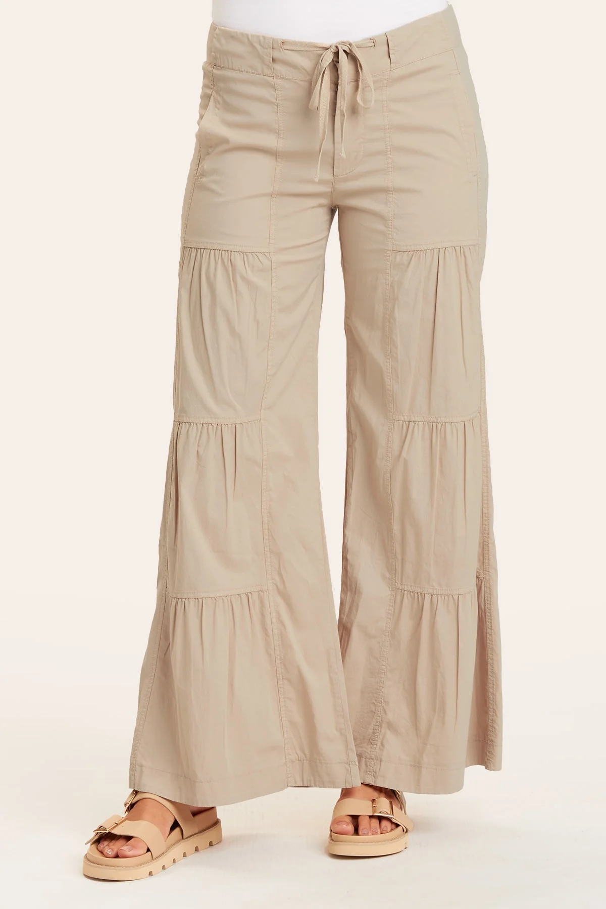 Terraced Wide Leg Pant - Shopern