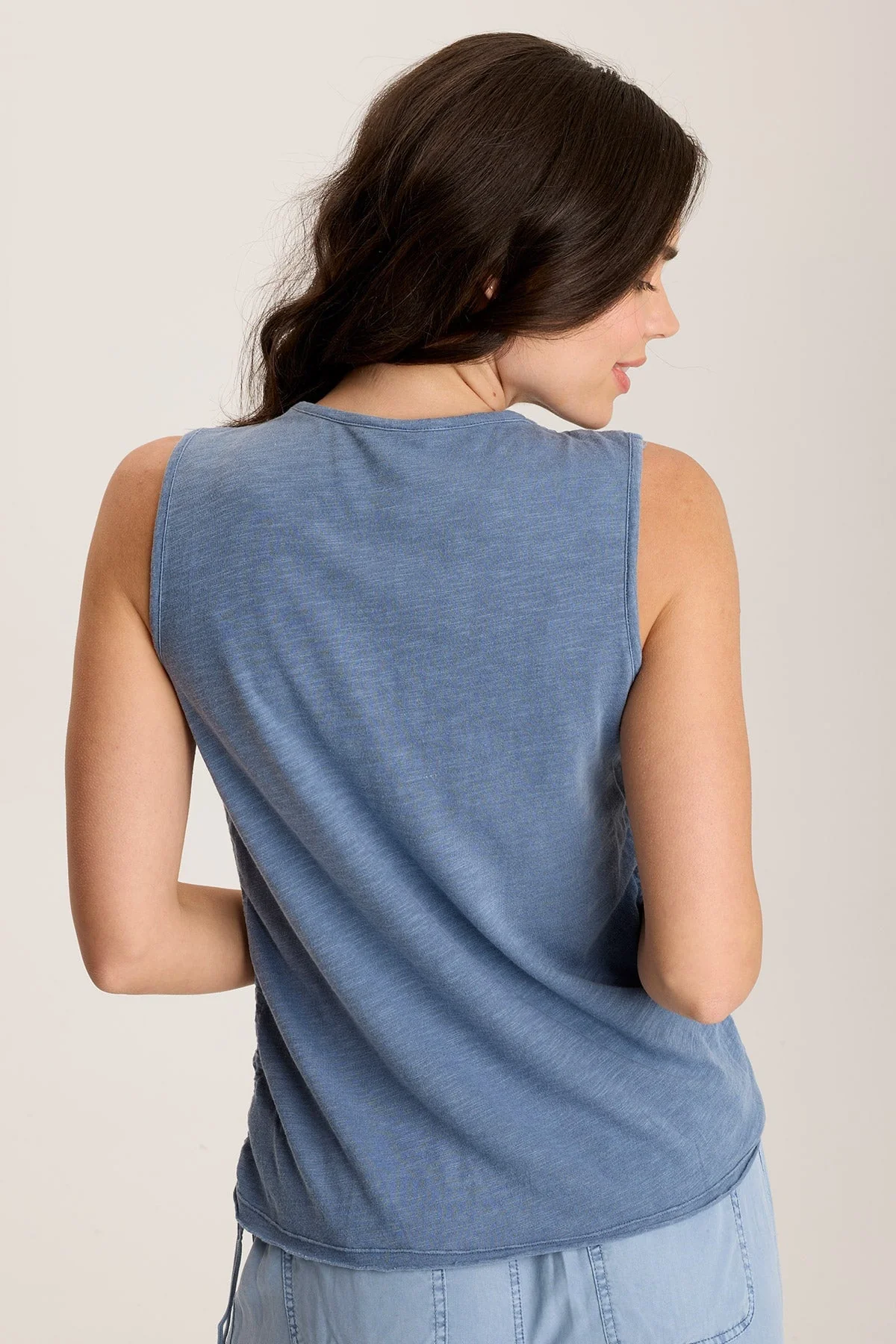 Mitzi Twill Cinched Cord Tank - Shopern