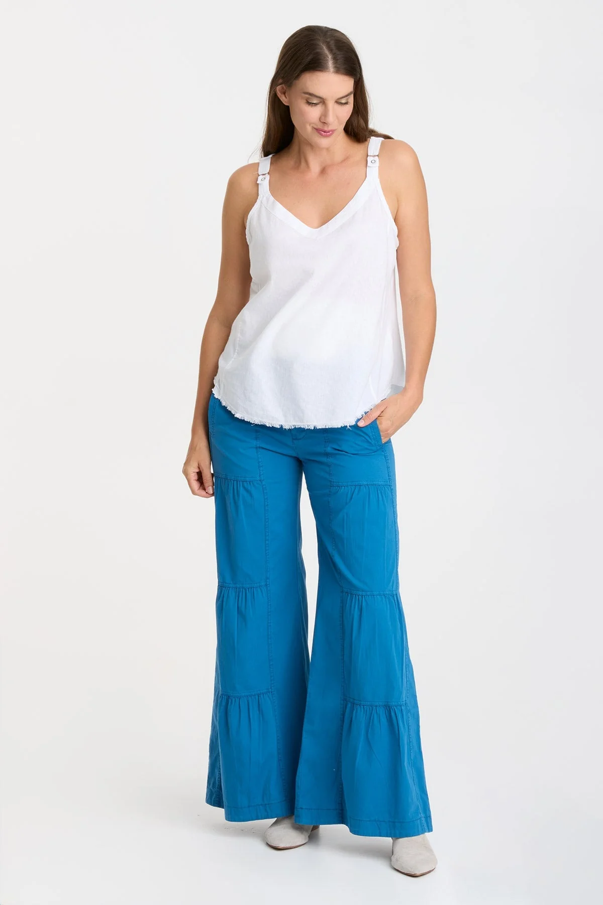 Terraced Wide Leg Pant - Shopern