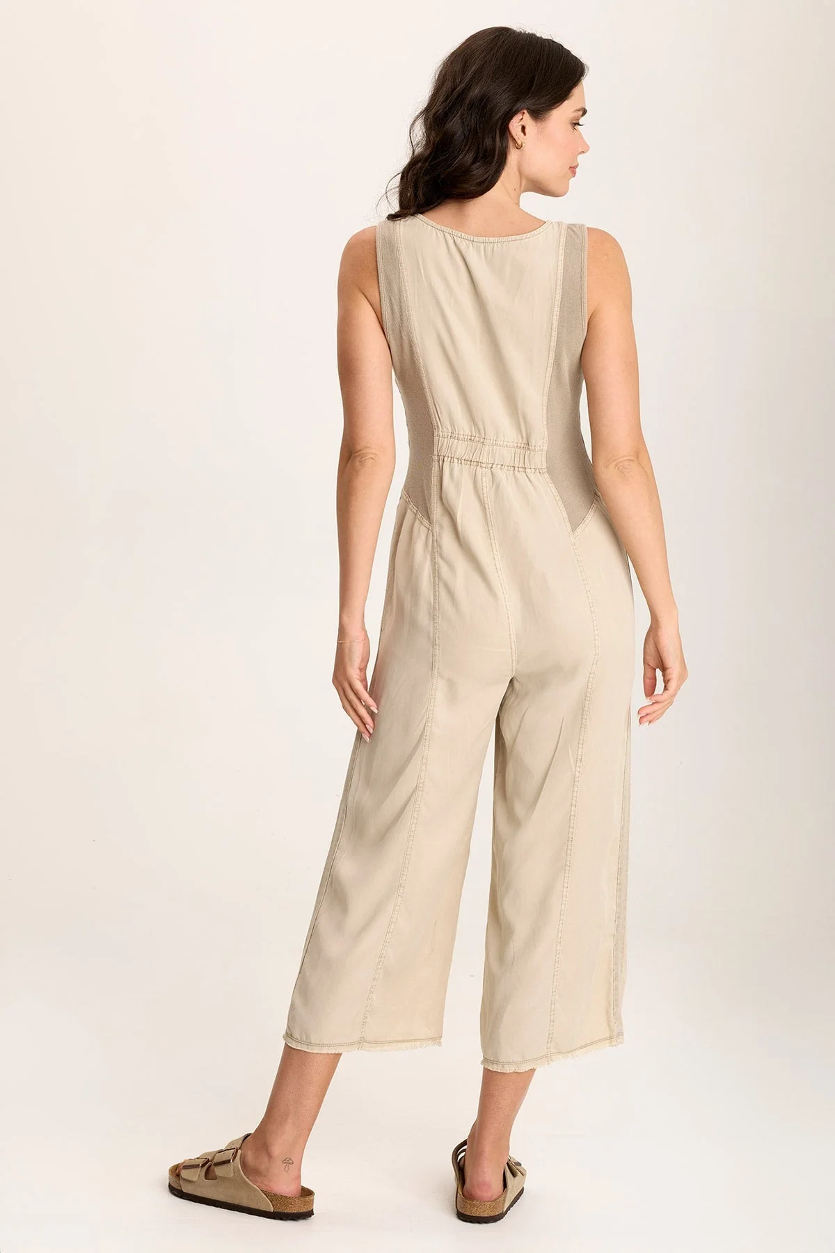 Linette Jumpsuit with V-Neck and Adjustable Straps - Shopern