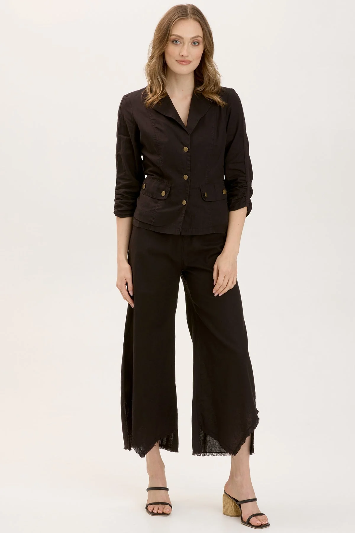 Linen Folksy Jacket - Shopern