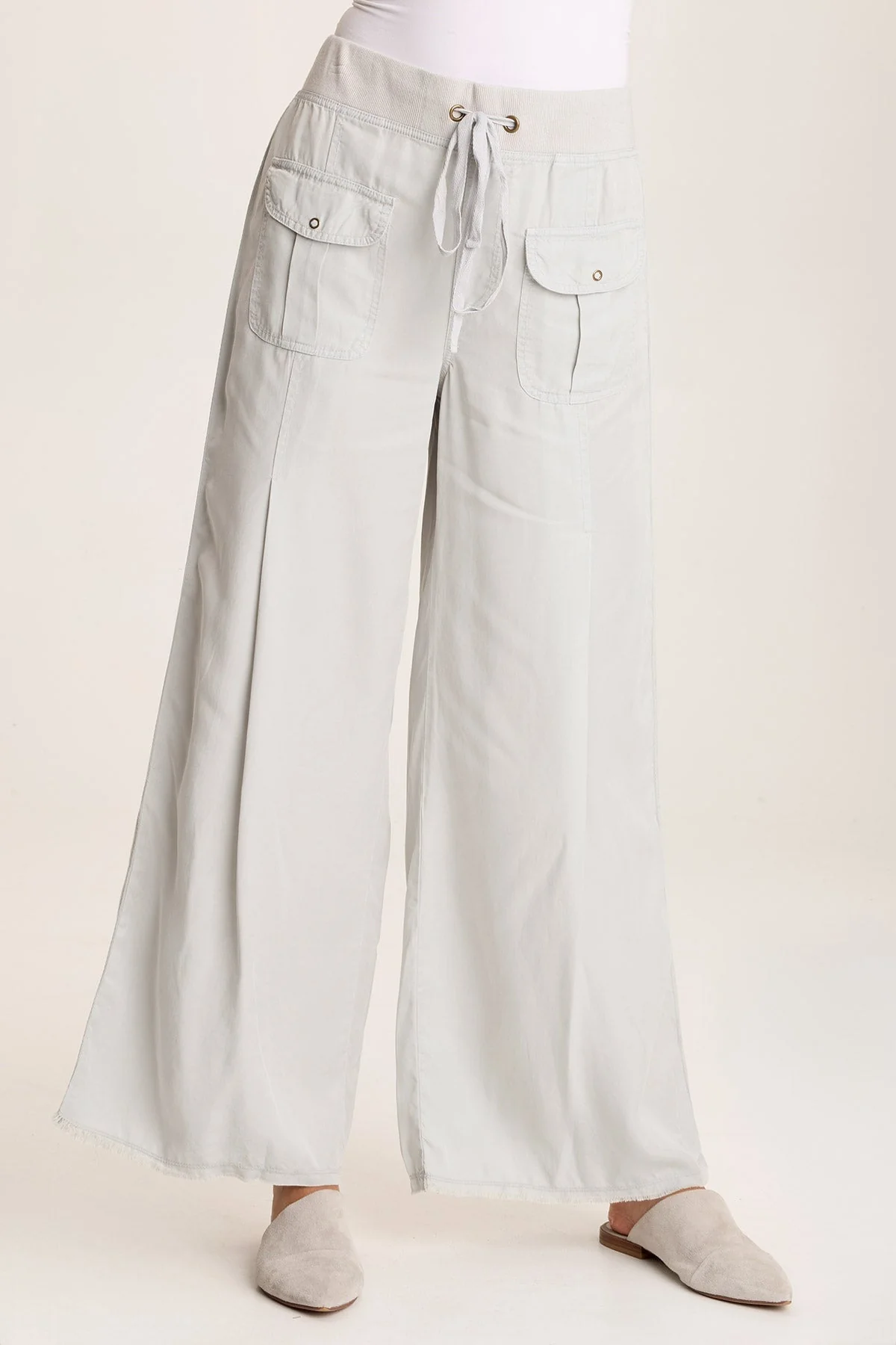 Loen Twill Wide Leg Pant - Shopern