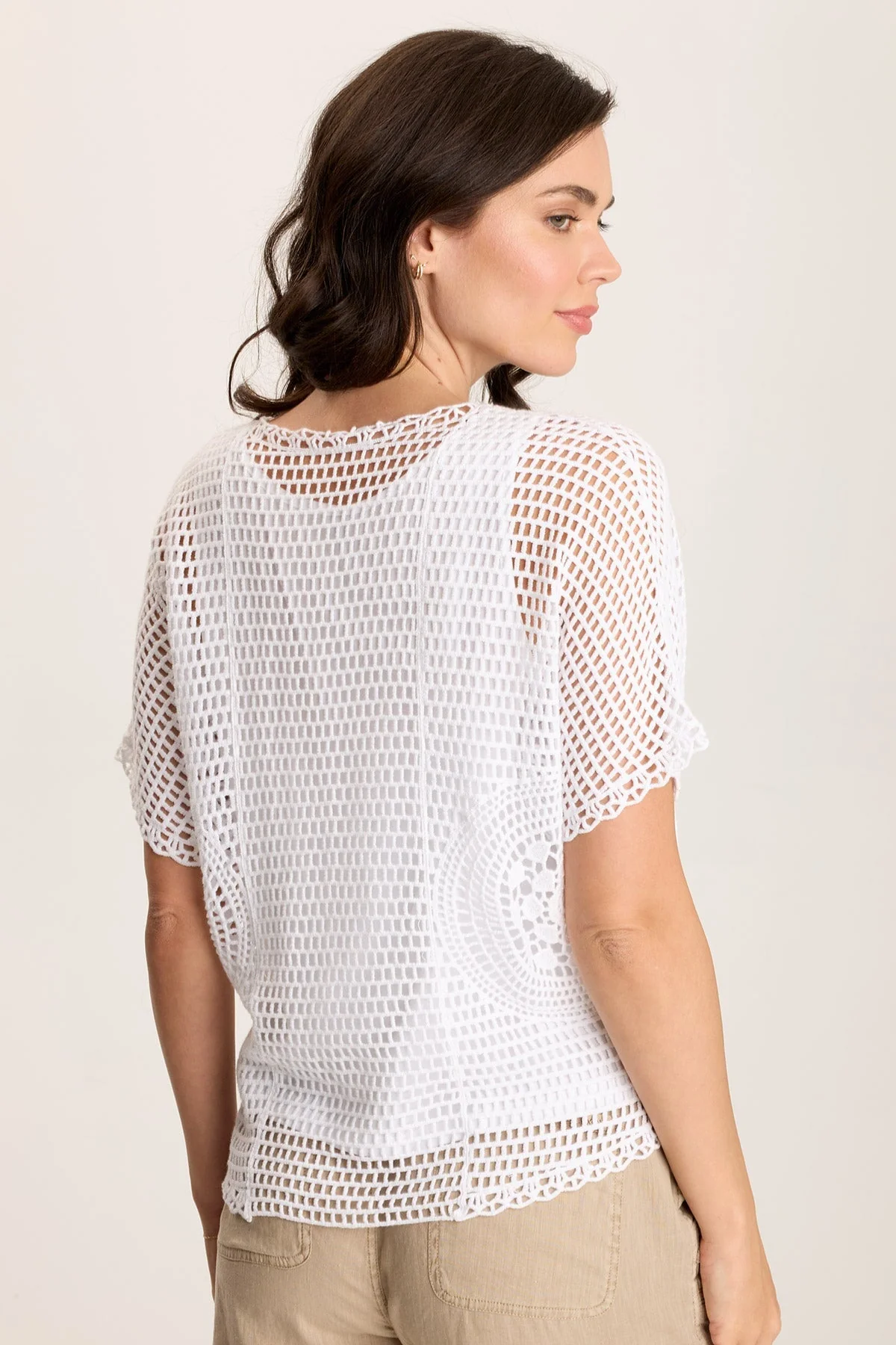 Centre Crochet Layered Top - Shopern