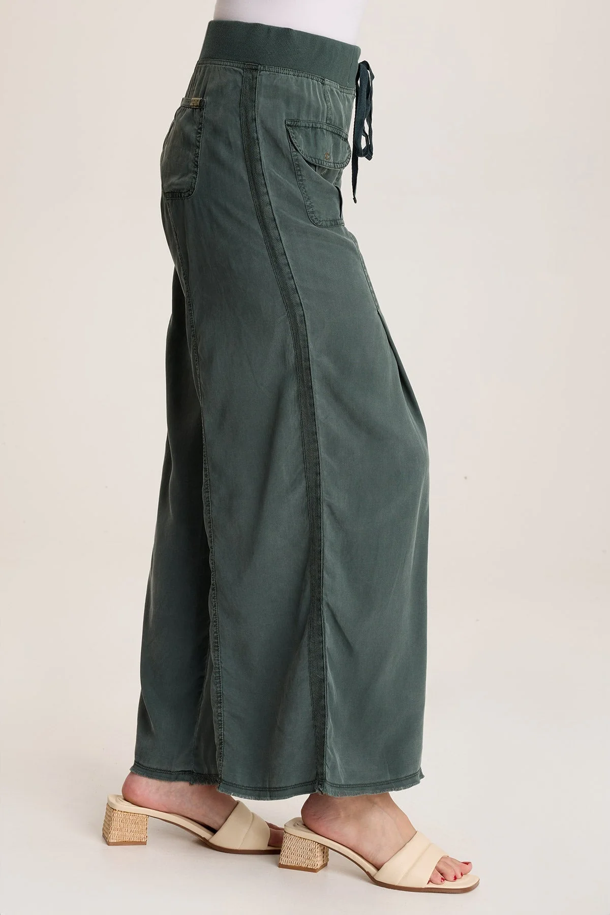 Loen Twill Wide Leg Pant - Shopern