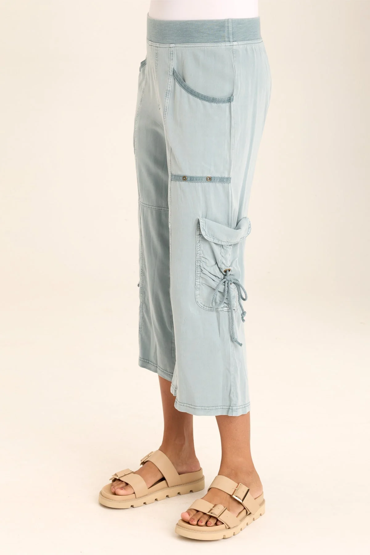 Yana Wide Leg Crop Cargo Gaucho - Shopern