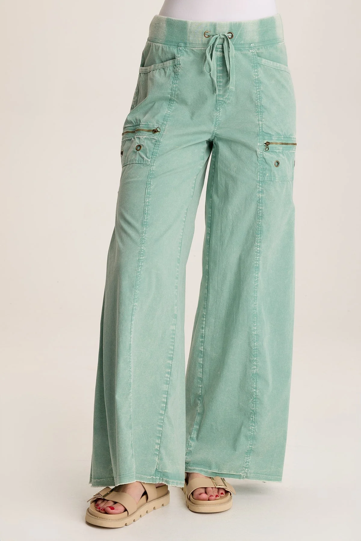 Coline Poplin Wide Leg Pant - Shopern