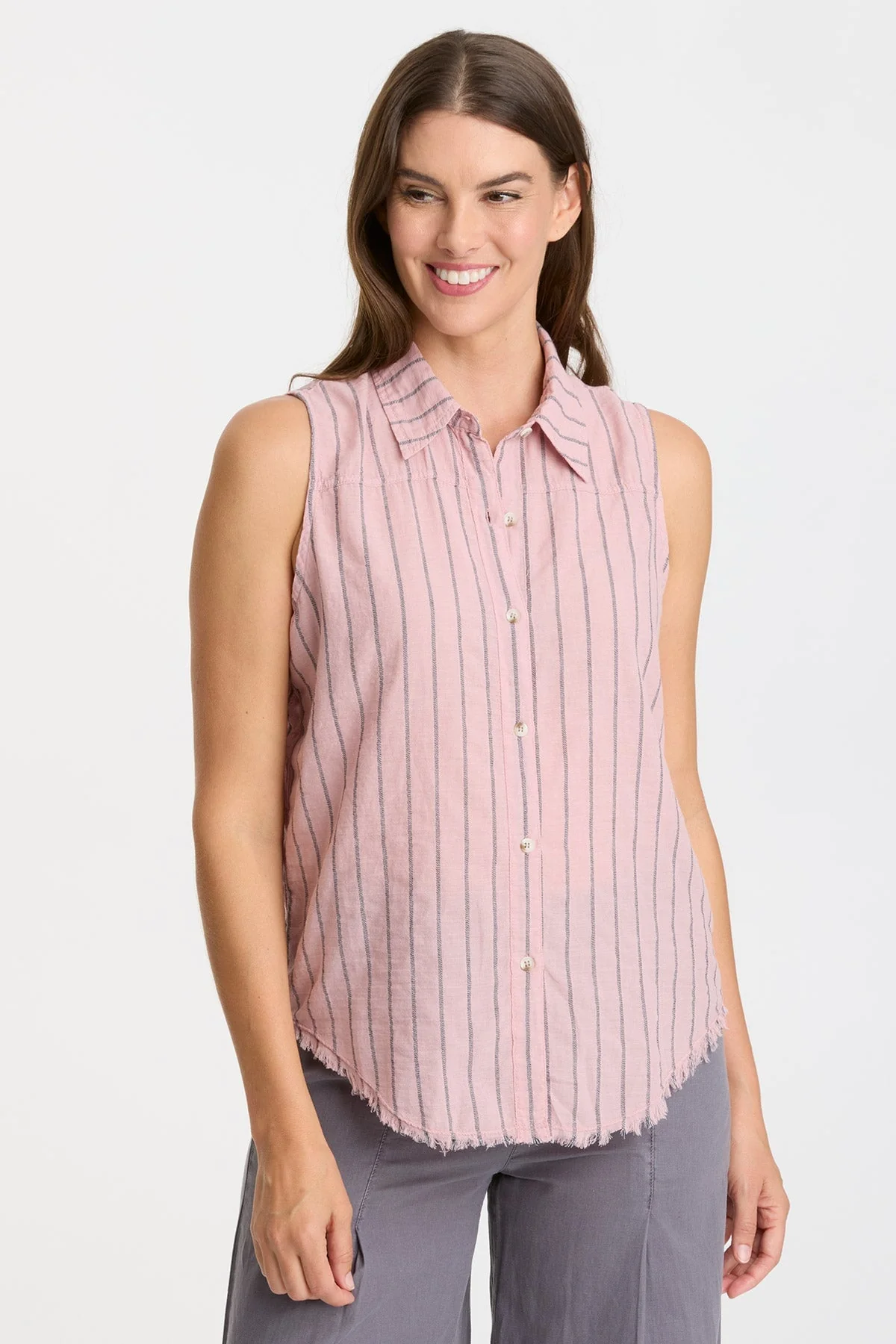 Striped Otto Top - Shopern