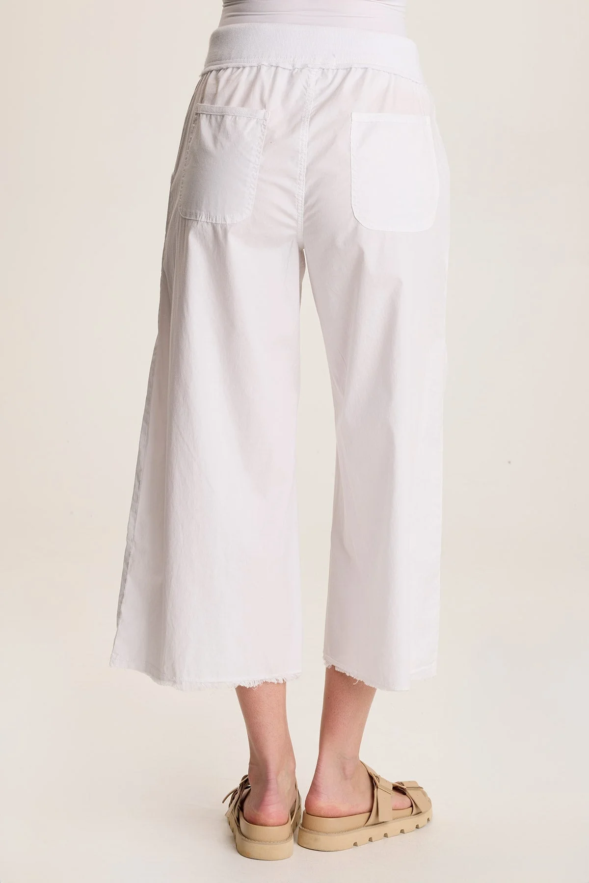 Seaver Poplin Wide Leg Crop Pant - Shopern