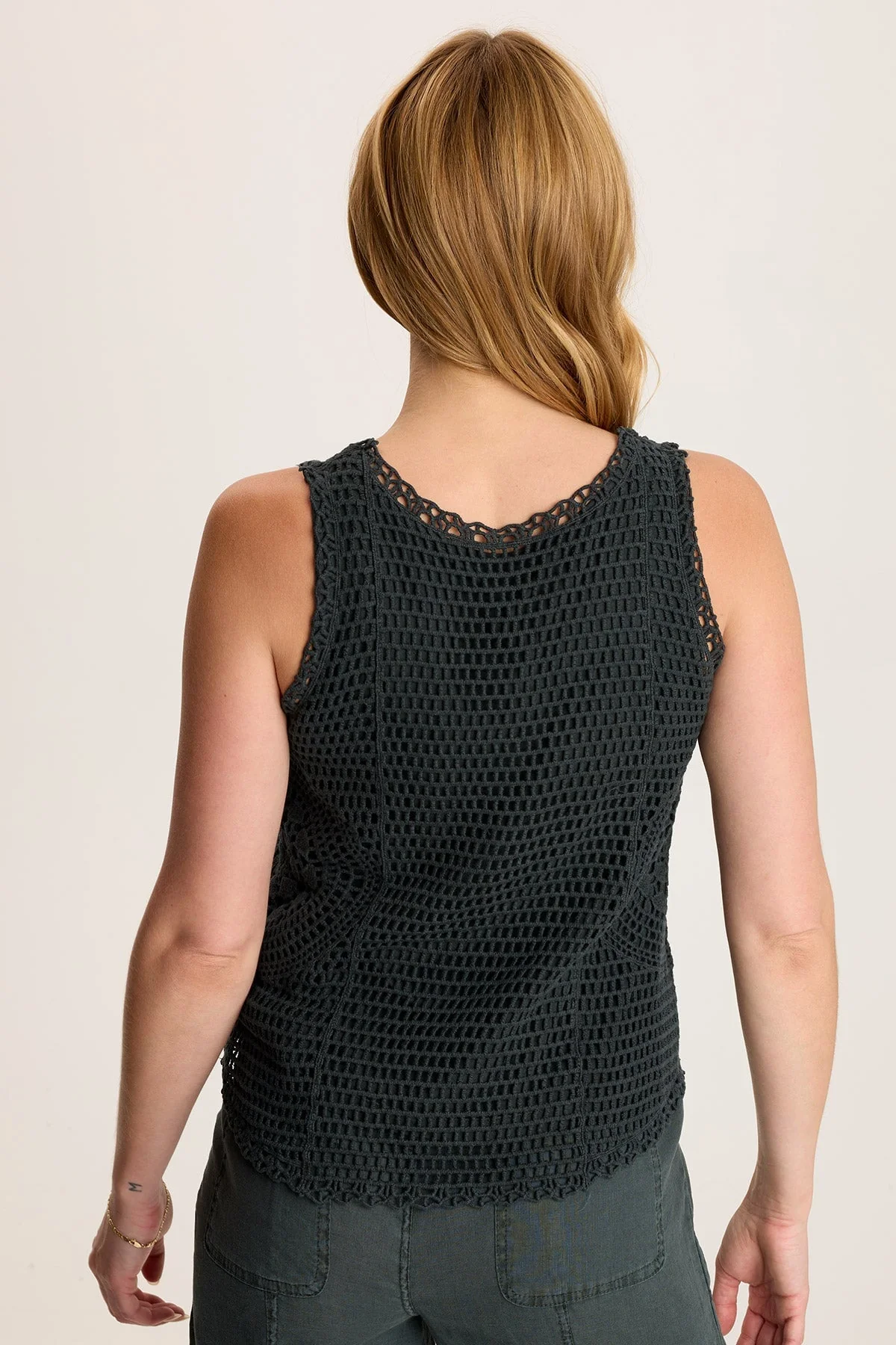 Grazie Crochet Layered Tank - Shopern