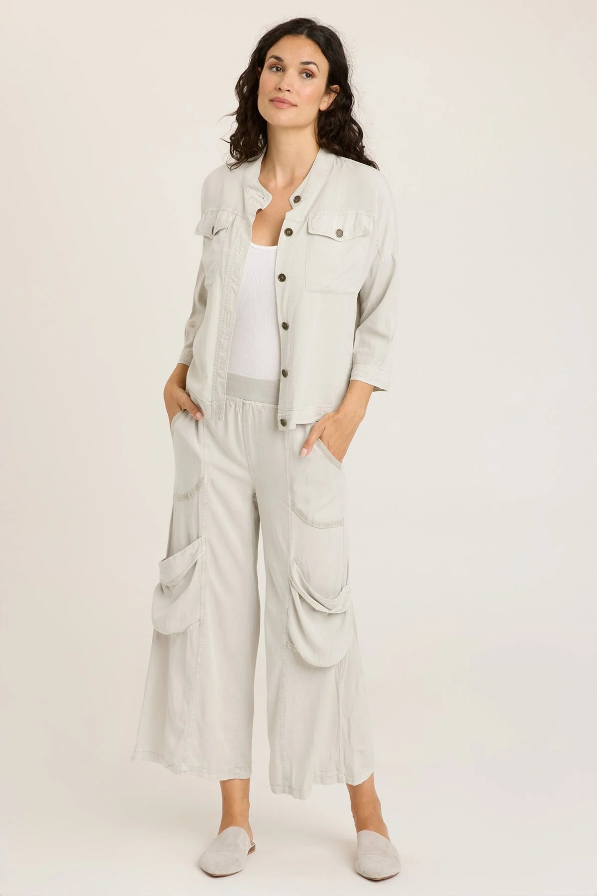 Twill Colbert Jacket - Shopern