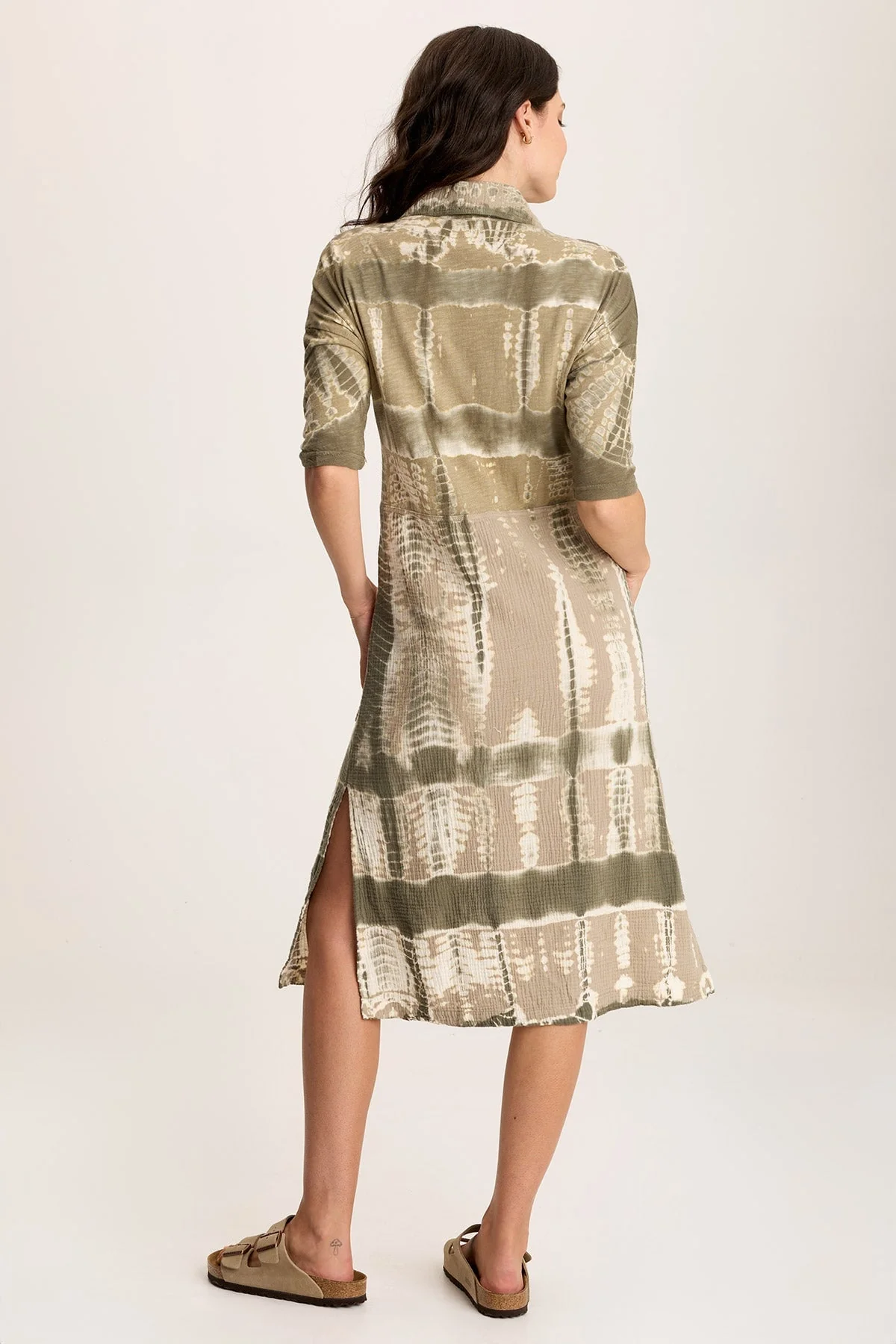 Hogue Gauze Duster Dress with Snap Front - Shopern