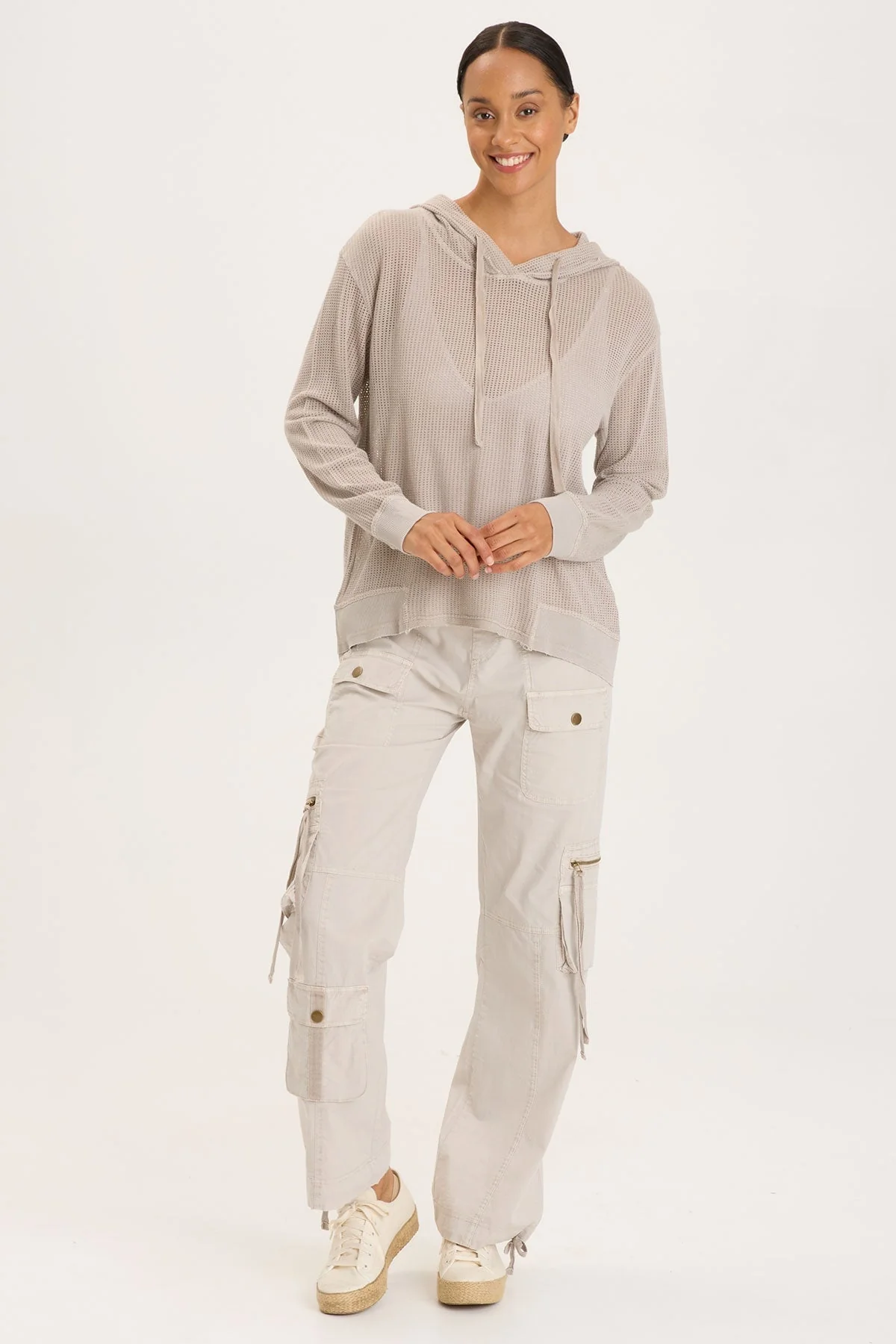 Mesh Sidel Hoodie - Shopern